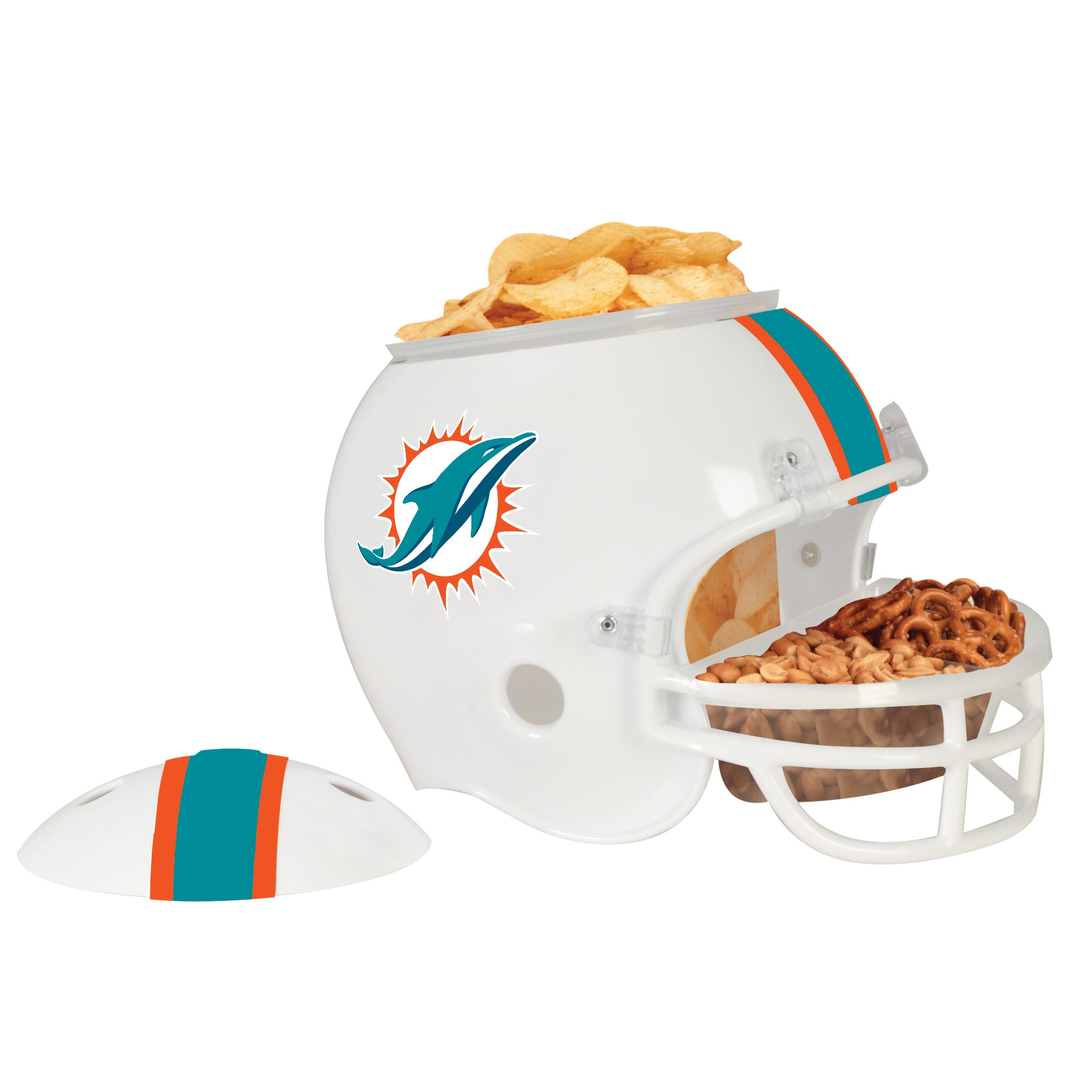 american football nfl snack helmet Great Branding Sports & Outdoors this snack helmet is durable and built to last WinCraft Miami Dolphins Football NFL