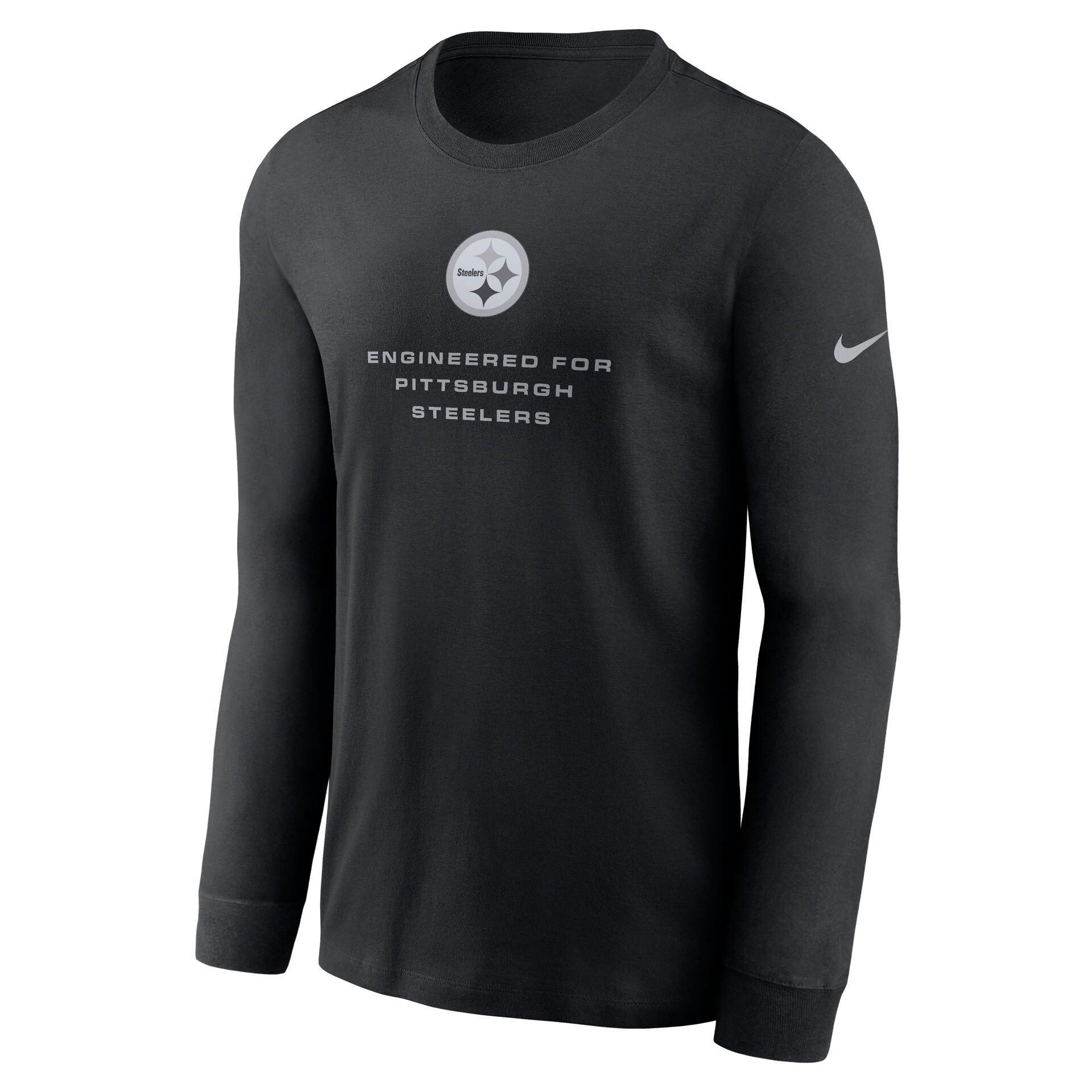 Pittsburgh Steelers 2026 NFL Sideline Bold Arch Dri-Fit Long Sleeve T-Shirt Schwarz