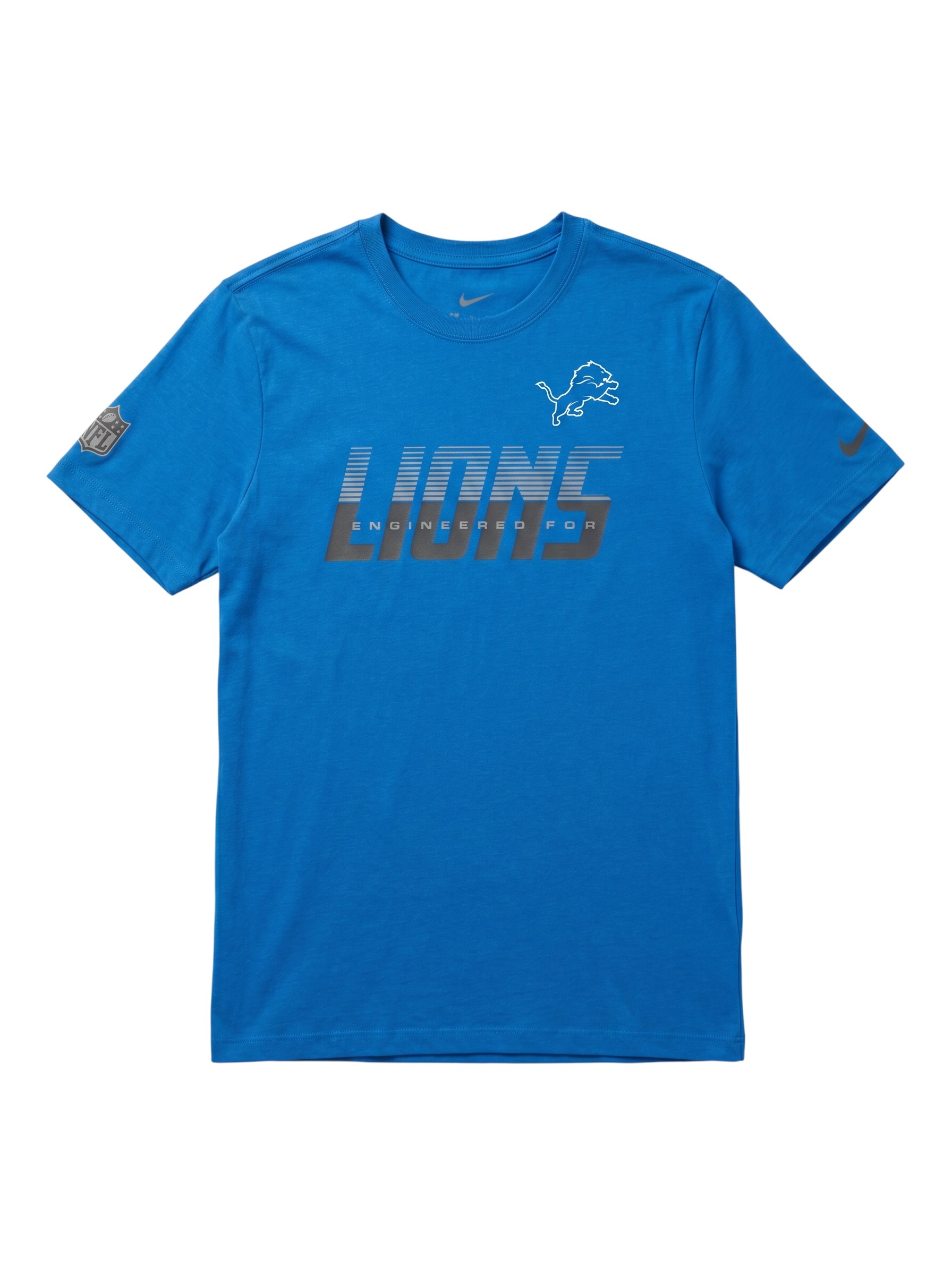 Detroit Lions 2026 NFL Sideline Team Issue Dri-Fit T-Shirt Blau