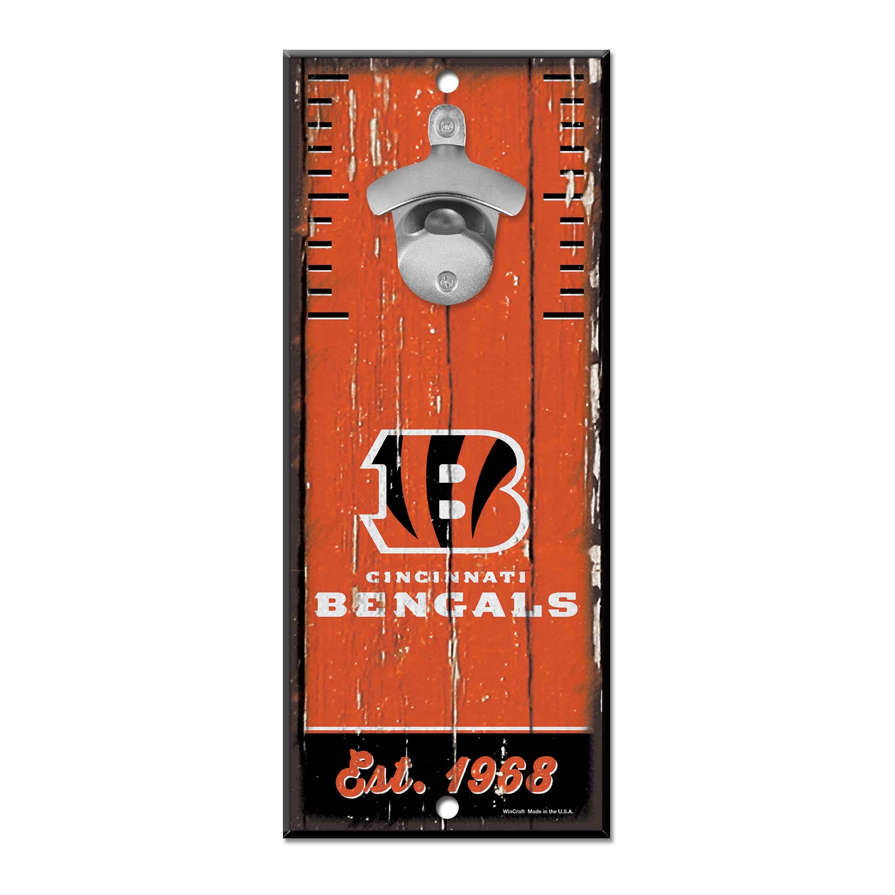 Cincinnati Bengals WinCraft NFL Schild mit Flaschenöffner
