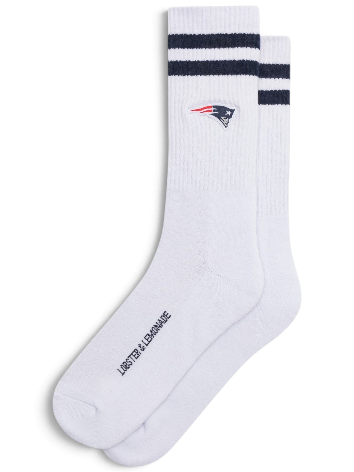 New England Patriots L&L '90 Classics NFL Crew Socken Weiß