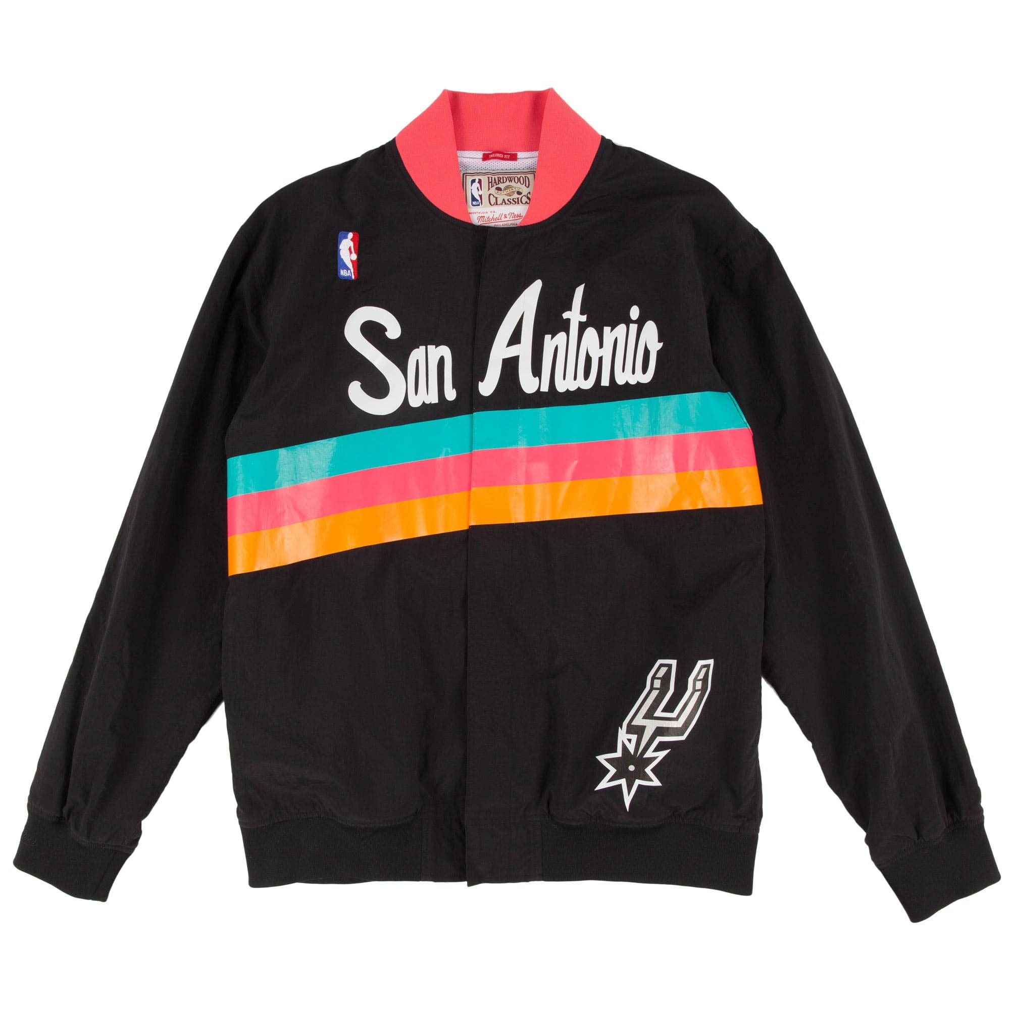 San Antonio Spurs 1994-95 Authentic Warm Up NBA Jacke Schwarz