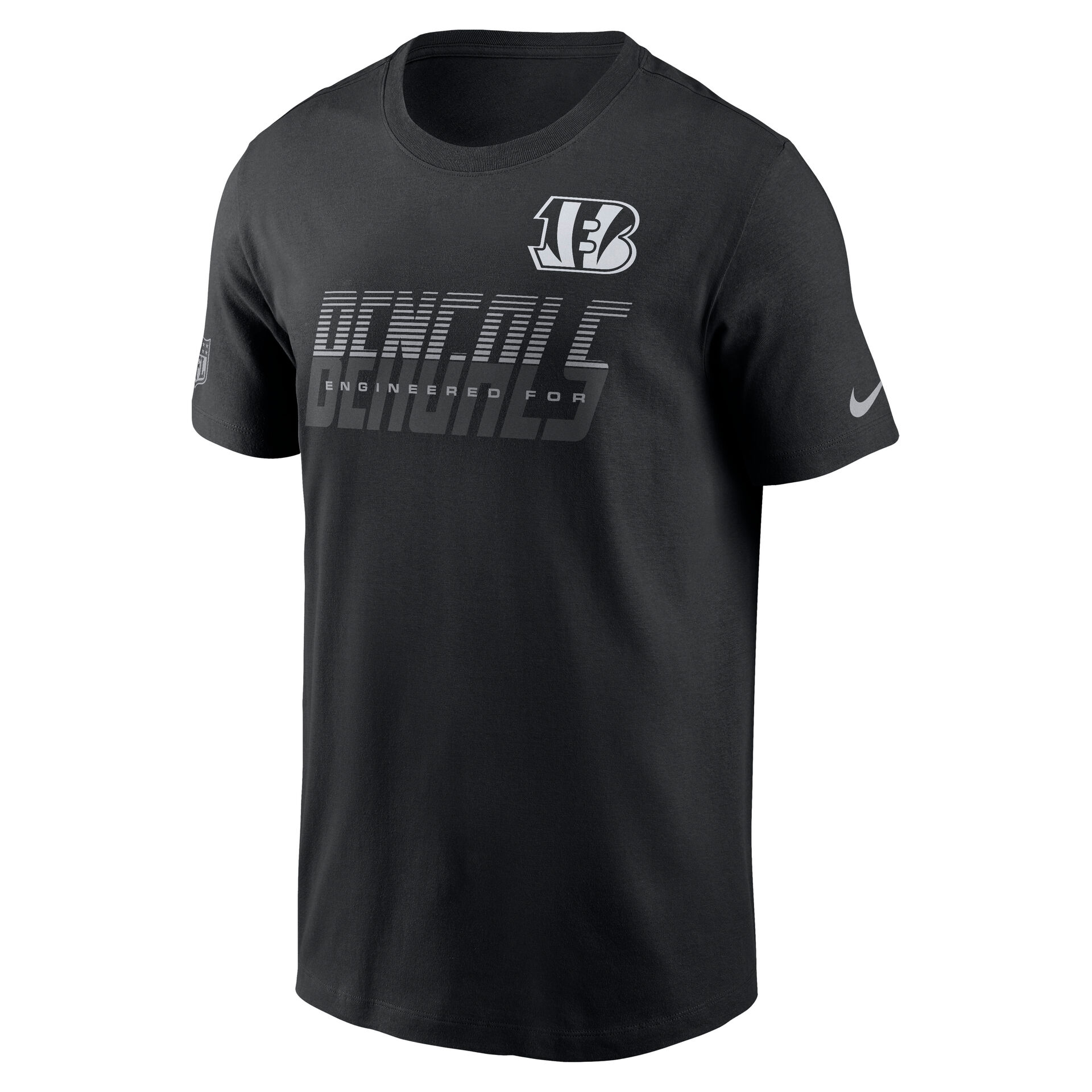Cincinnati Bengals 2026 NFL Sideline Team Issue Dri-Fit T-Shirt Schwarz