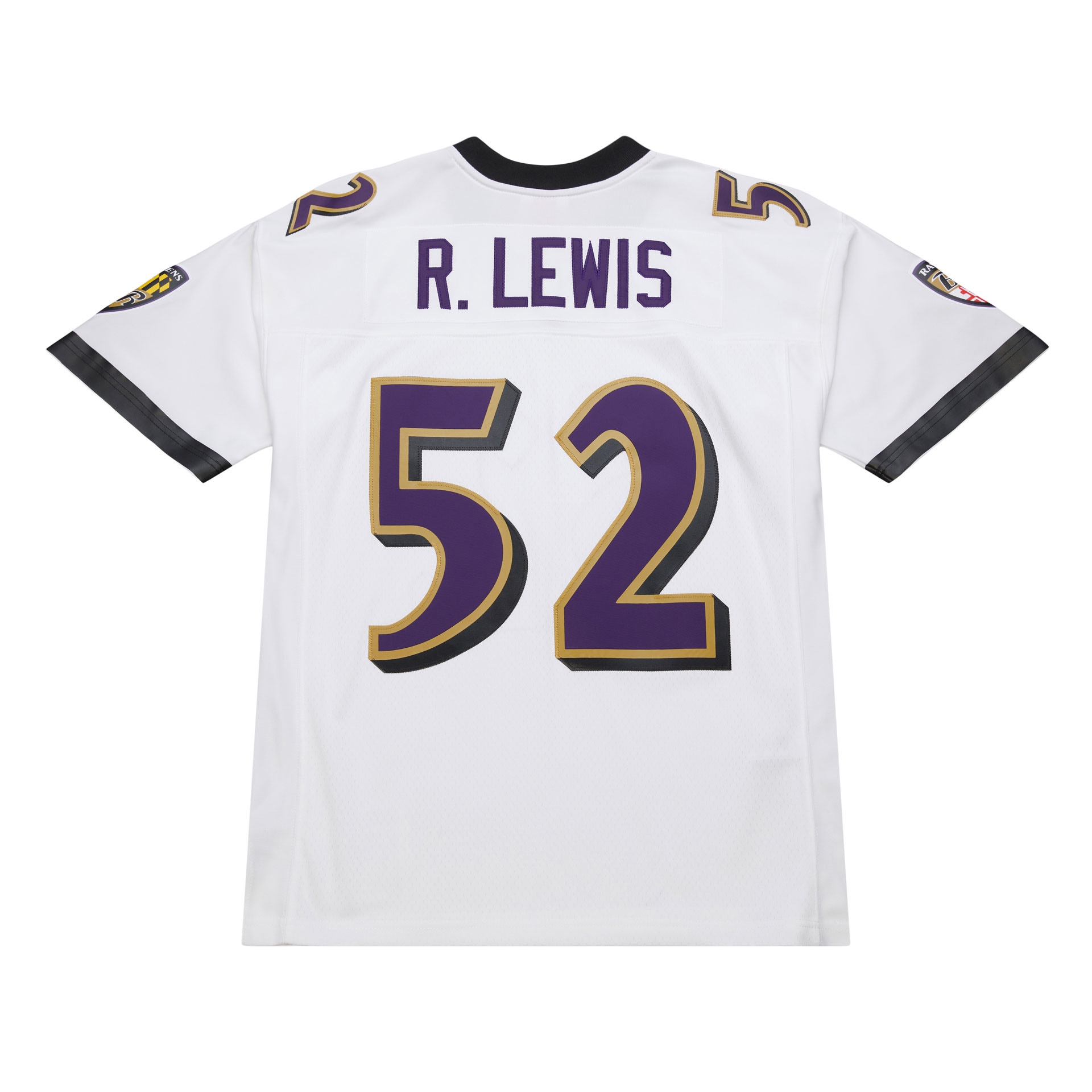 Ray Lewis #52 Baltimore Ravens 2000 Legacy Throwback NFL Trikot Weiß