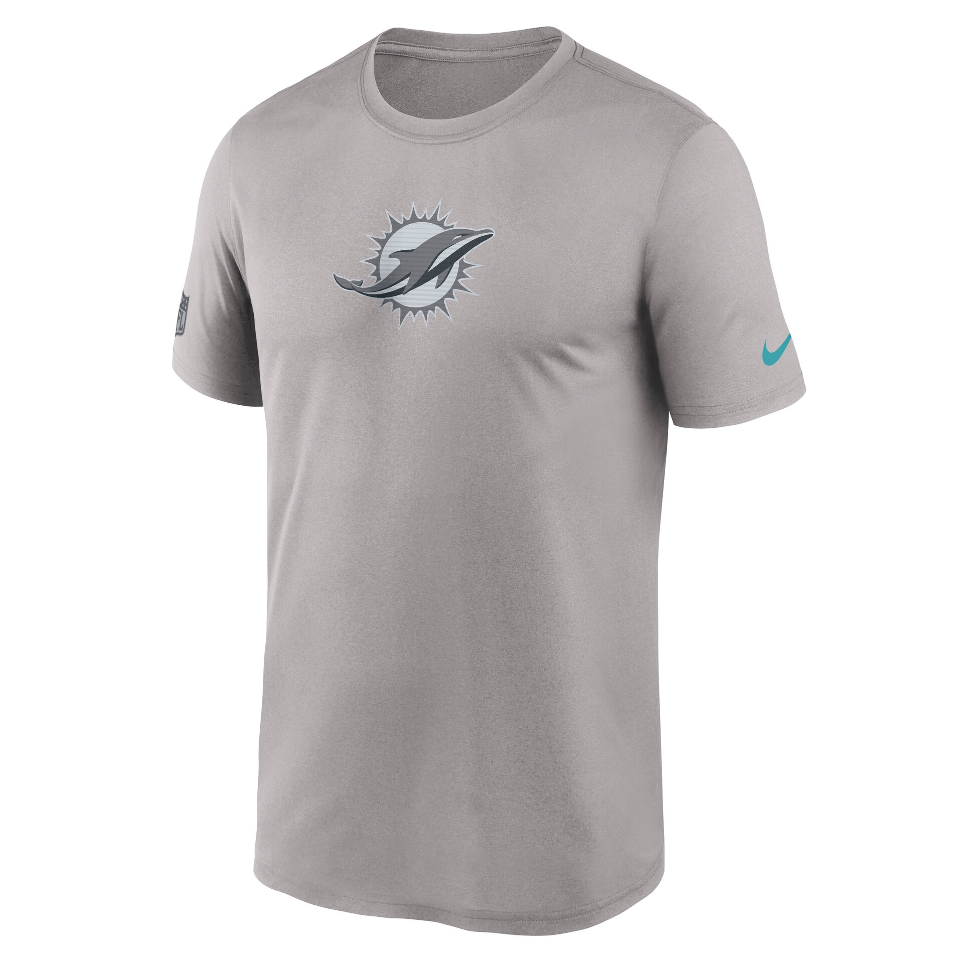 Miami Dolphins 2026 NFL Sideline Lead The Charge Legend T-Shirt Grau