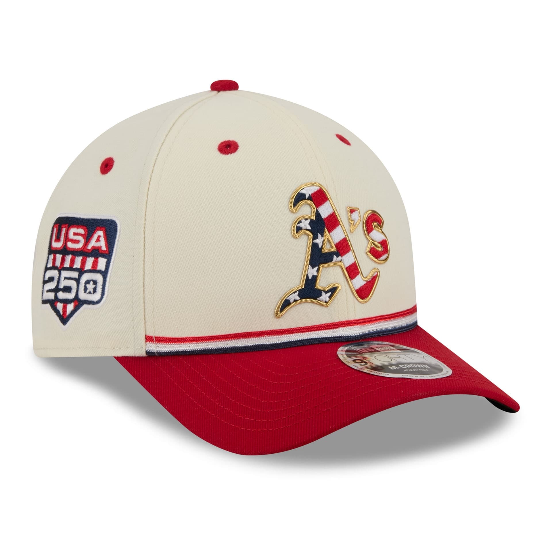 Athletics 2026 4th of July USA 250 9FORTY Snapback MLB Cap