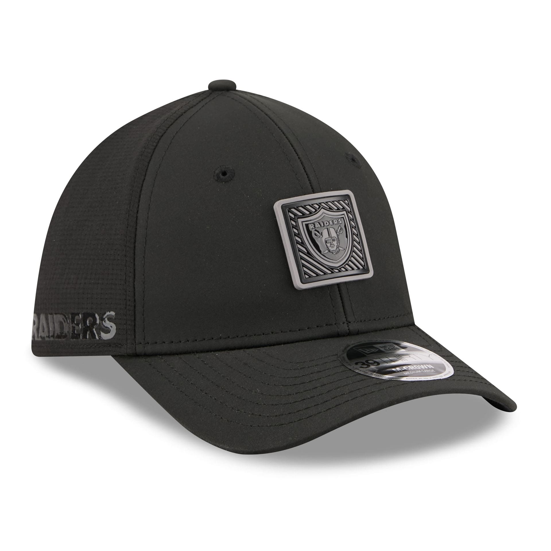 Las Vegas Raiders Black 2026 NFL Training Camp 39THIRTY Flex Cap