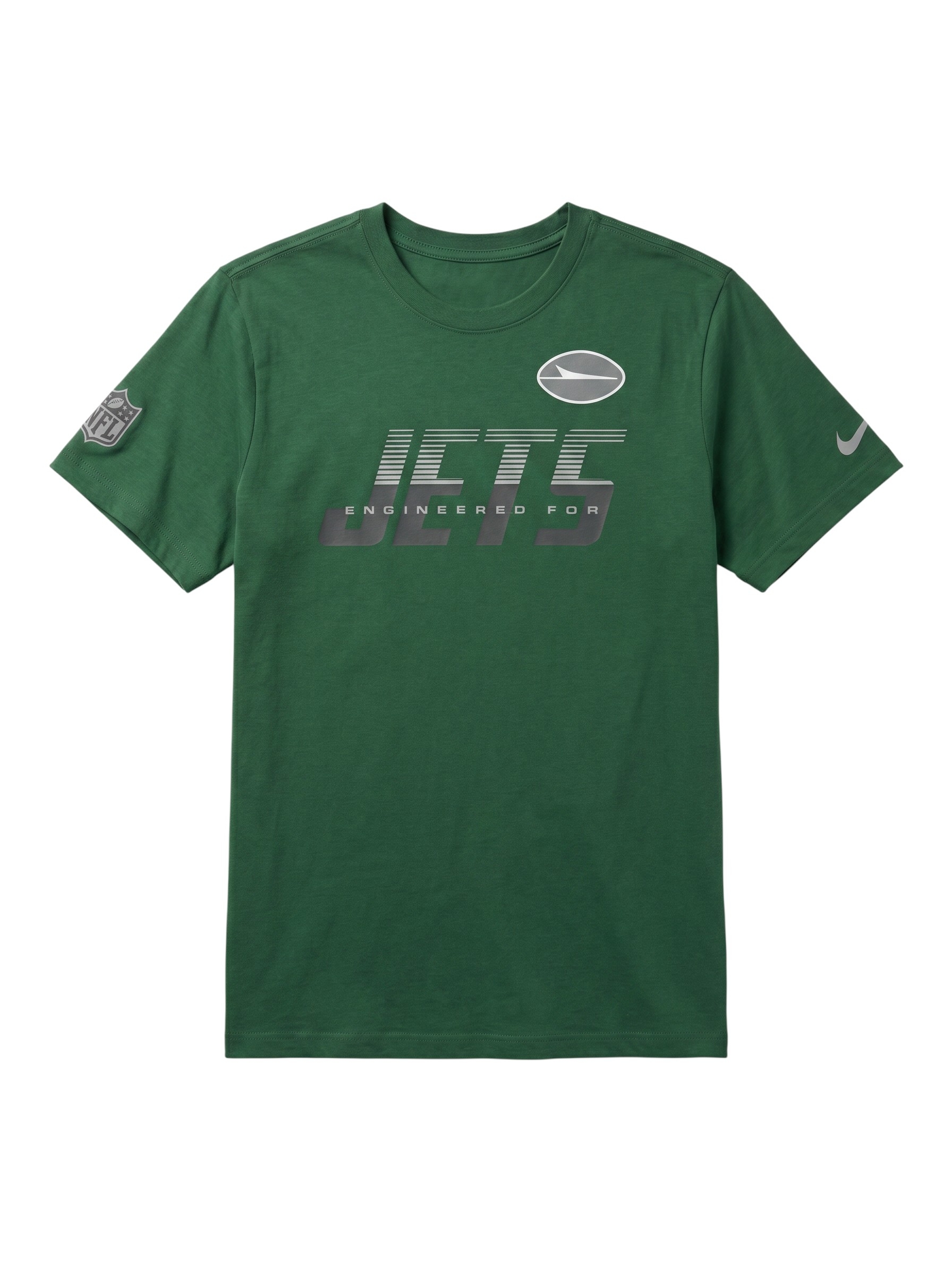 New York Jets 2026 NFL Sideline Team Issue Dri-Fit T-Shirt Grün