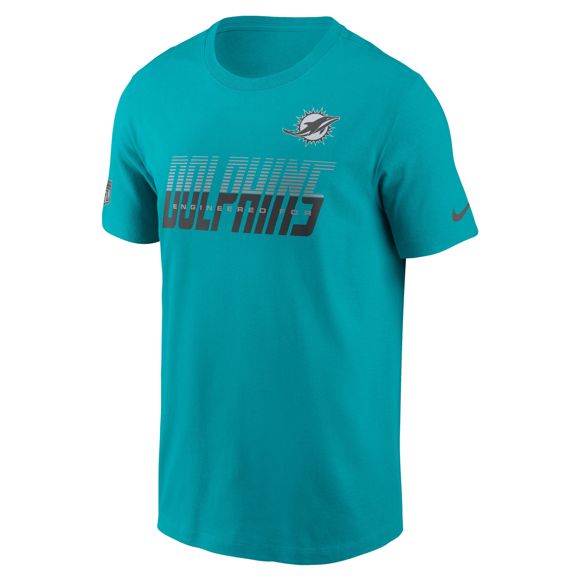Miami Dolphins 2026 NFL Sideline Team Issue Dri-Fit T-Shirt Aqua