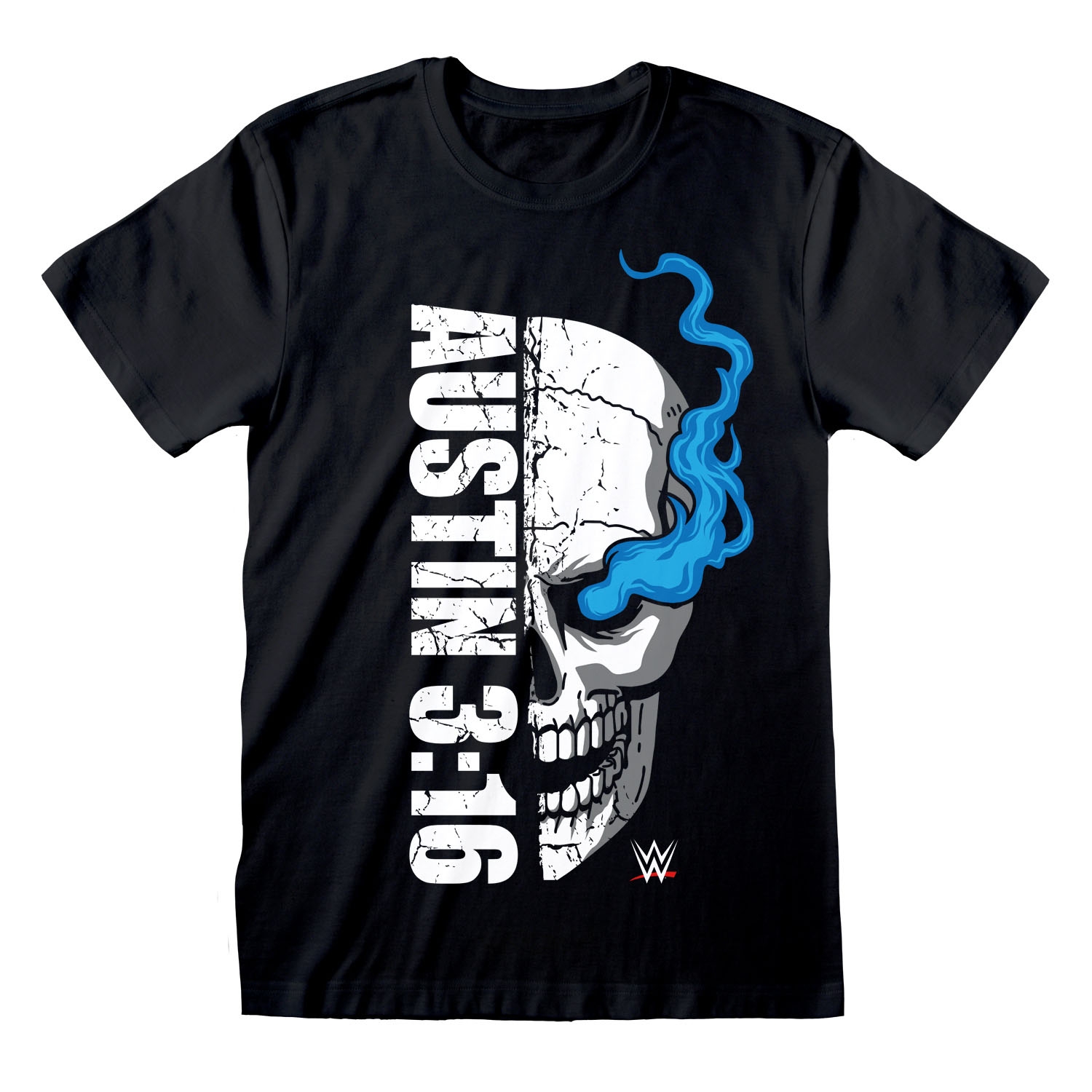 Stone Cold Steve Austin 3:16 Skull WWE T-Shirt Black