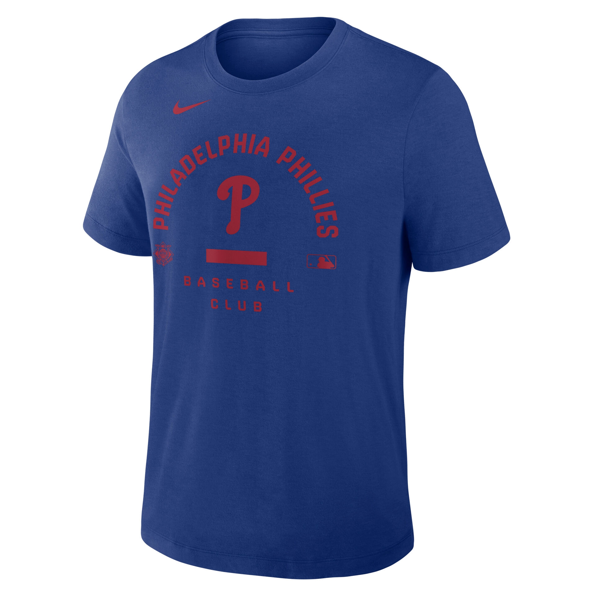 Philadelphia Phillies Early Work 2026 MLB Authentic Tri-Blend T-Shirt Blue