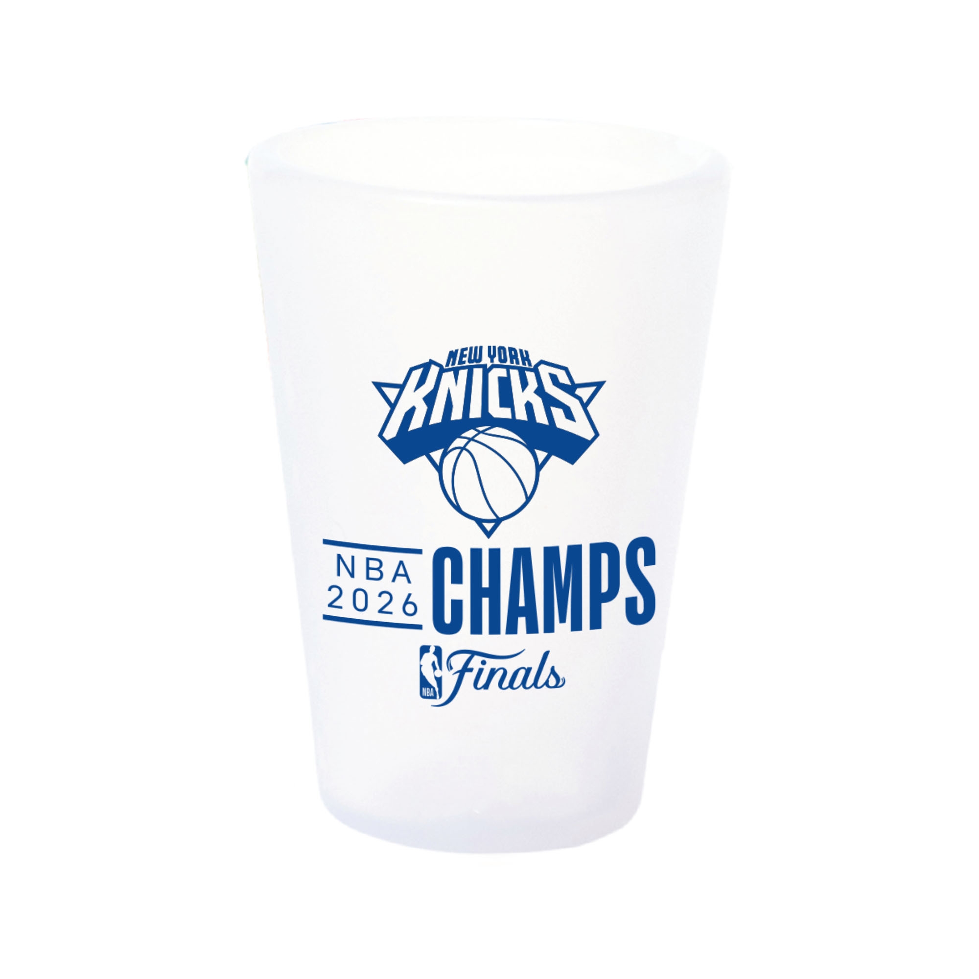 New York Knicks 2026 NBA Champions SiliShot Schnapsglas