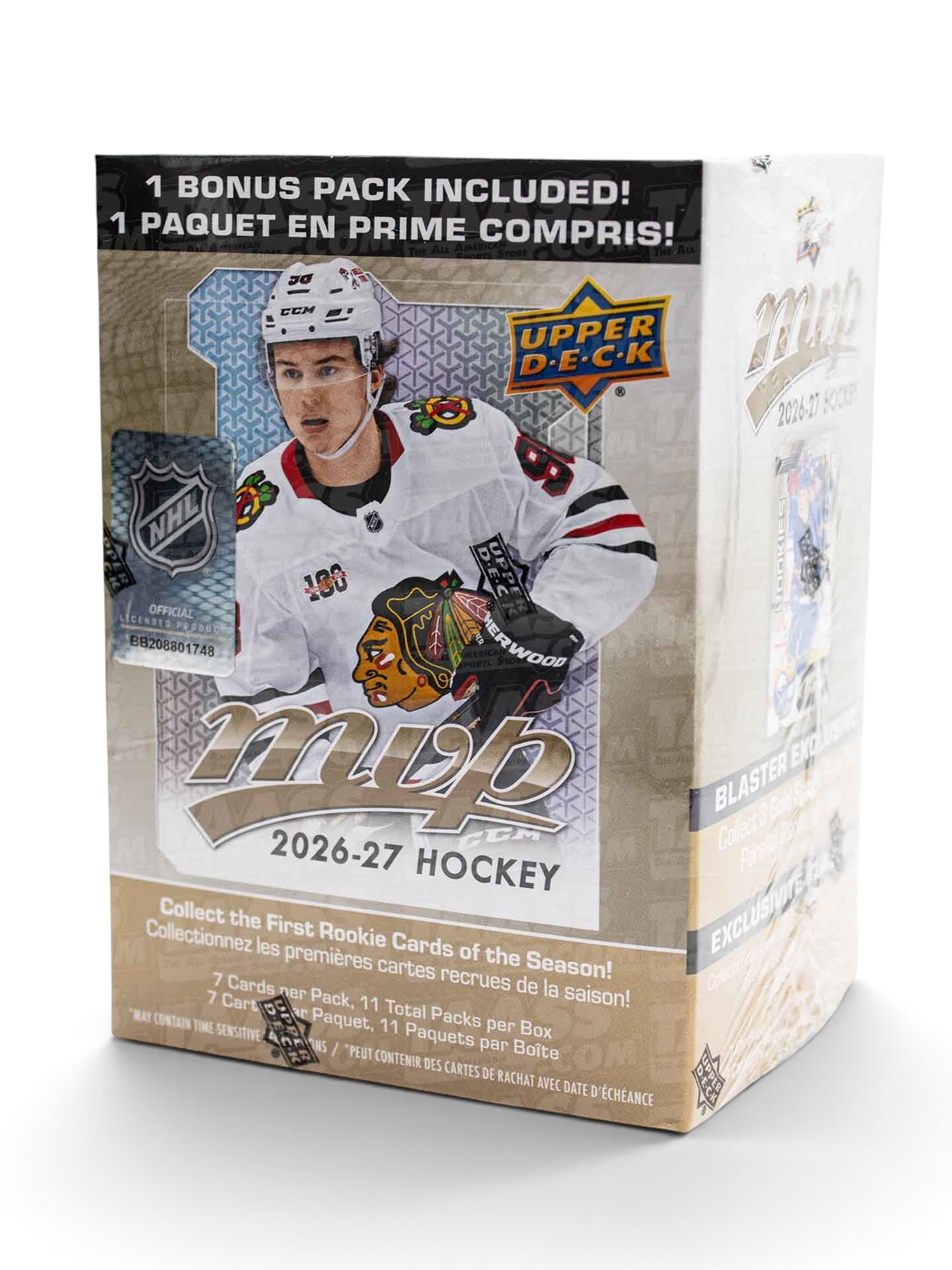 2026/27 Upper Deck MVP Hockey NHL Blaster Box