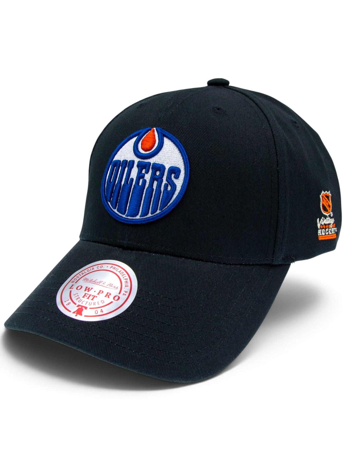 Edmonton Oilers Vintage Hockey Low Pro Snapback NHL Cap Black