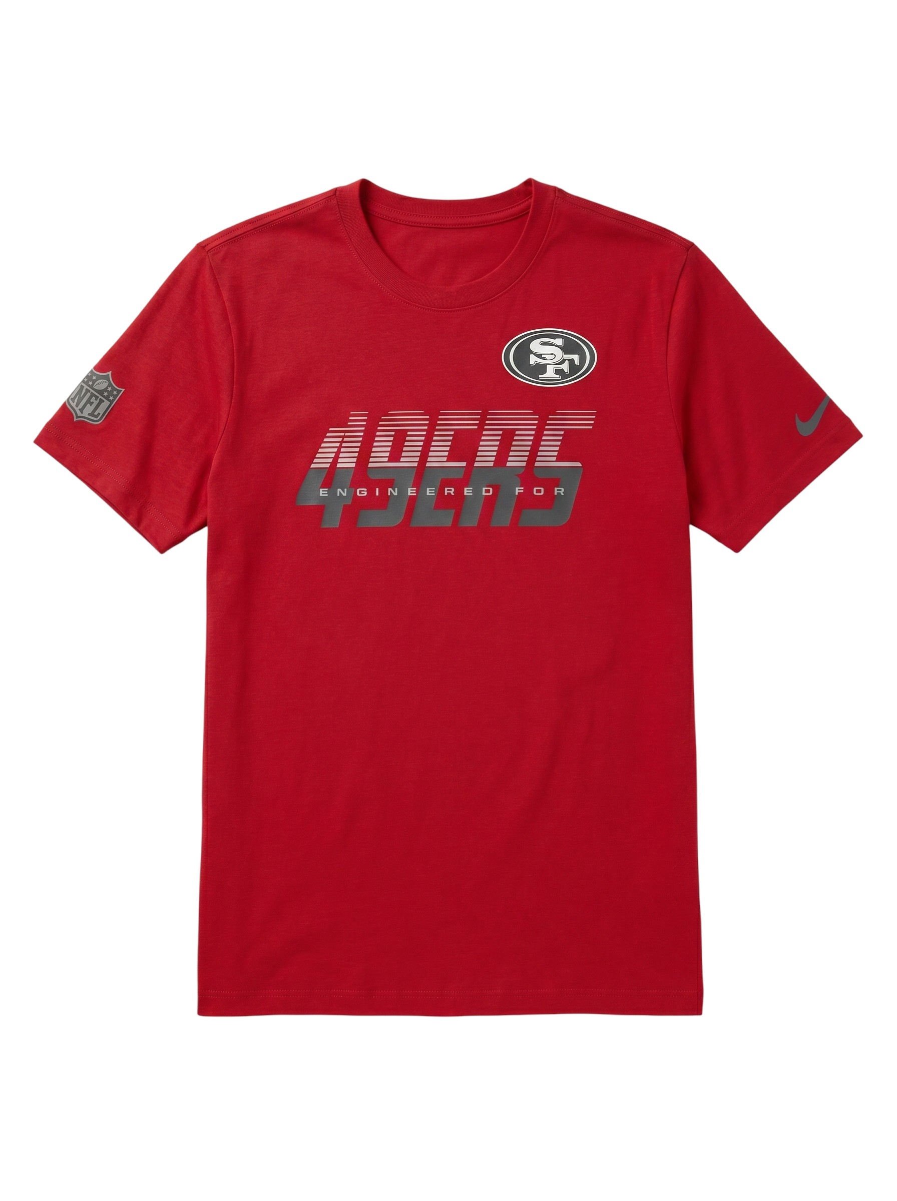 San Francisco 49ers 2026 NFL Sideline Team Issue Dri-Fit T-Shirt Rot
