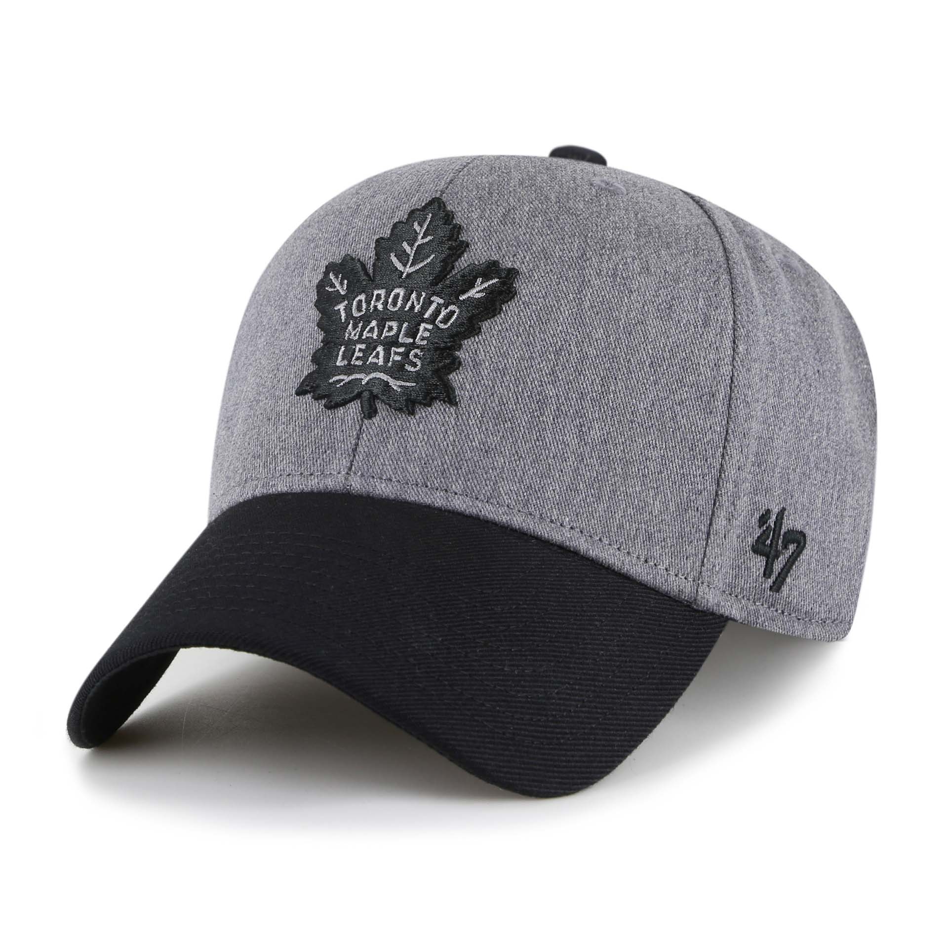 Toronto Maple Leafs '47 MVP Granite Adjustable NHL Cap Charcoal