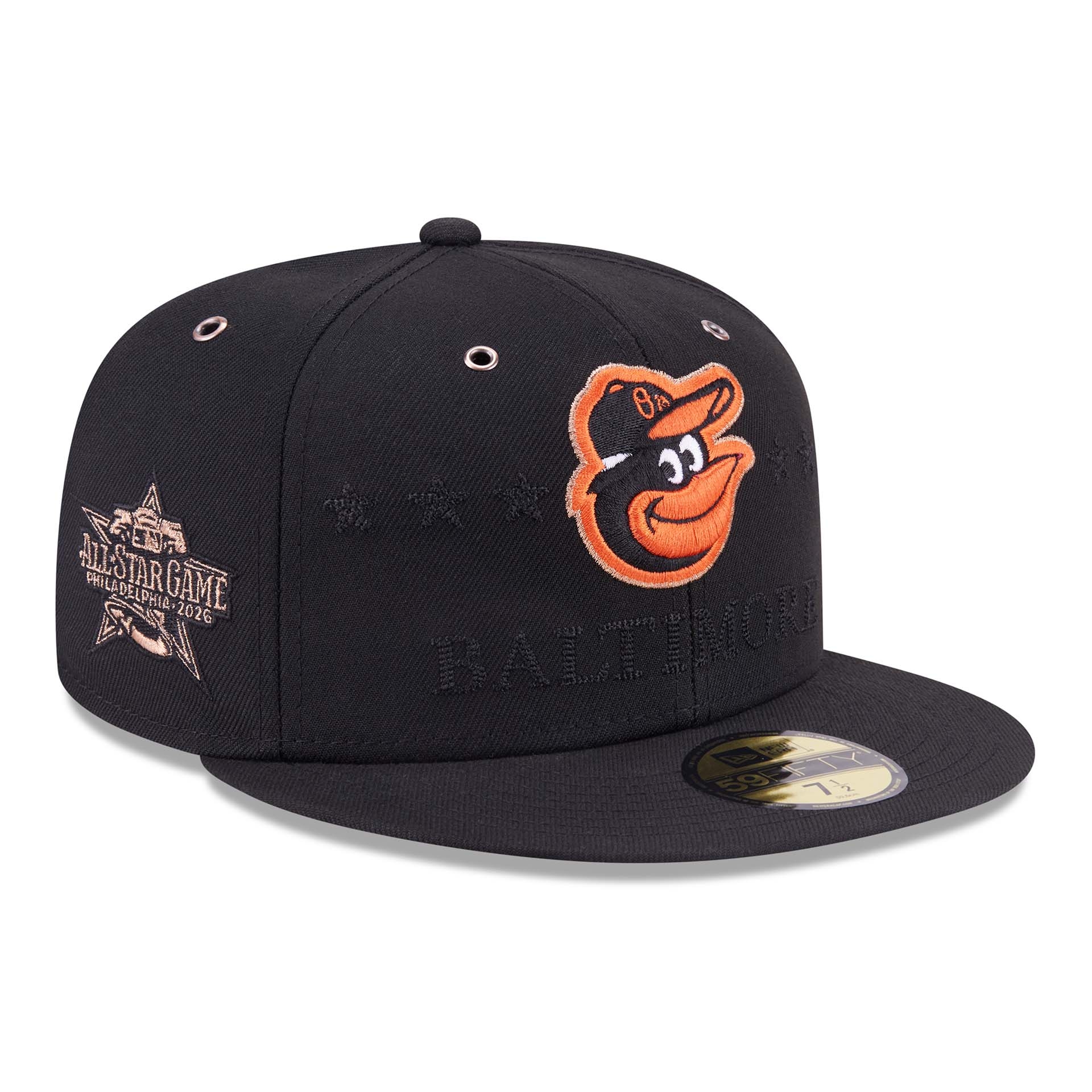Baltimore Orioles 2026 MLB All-Star Game 59FIFTY Fitted Cap Schwarz