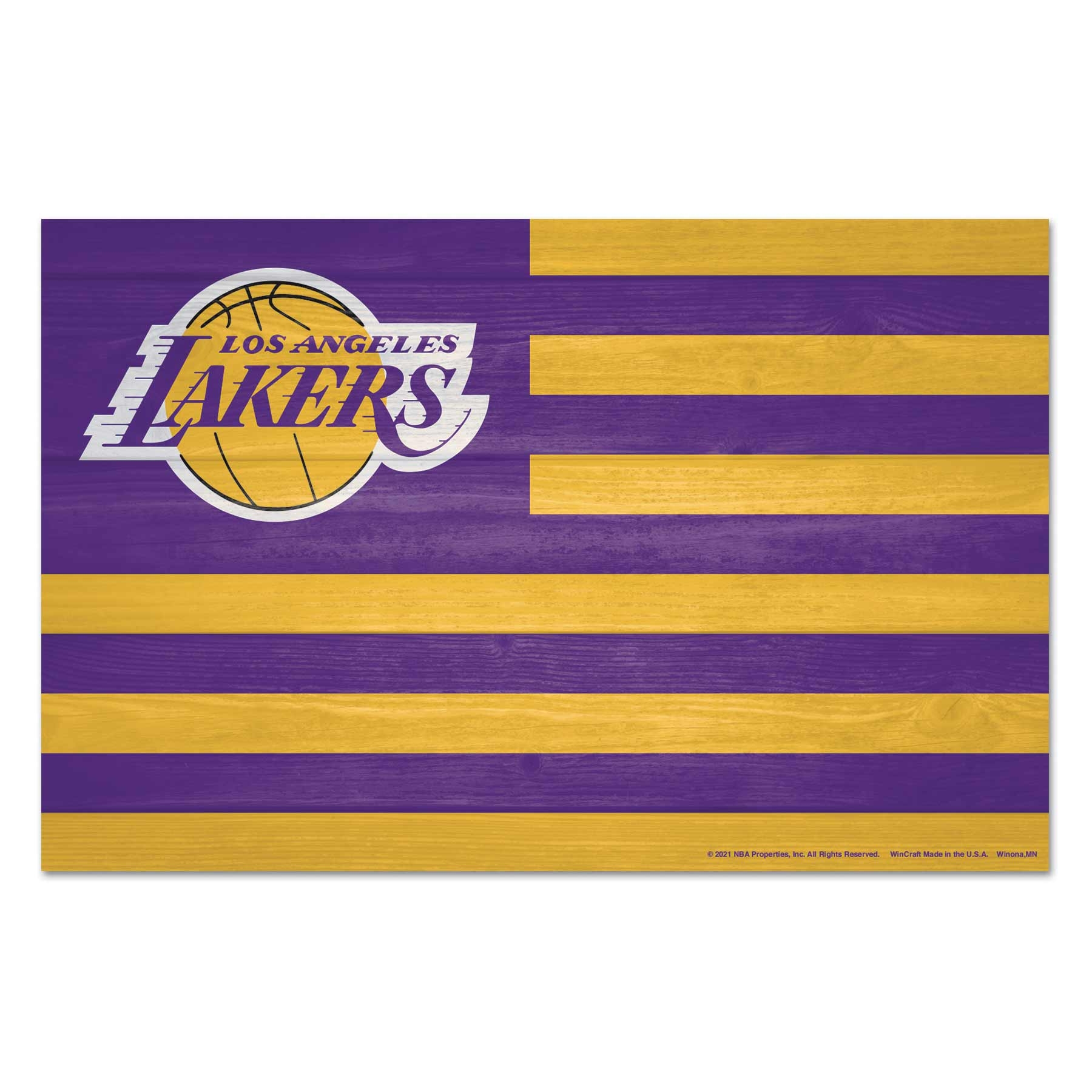 Los Angeles Lakers Americana WinCraft NBA Holzschild