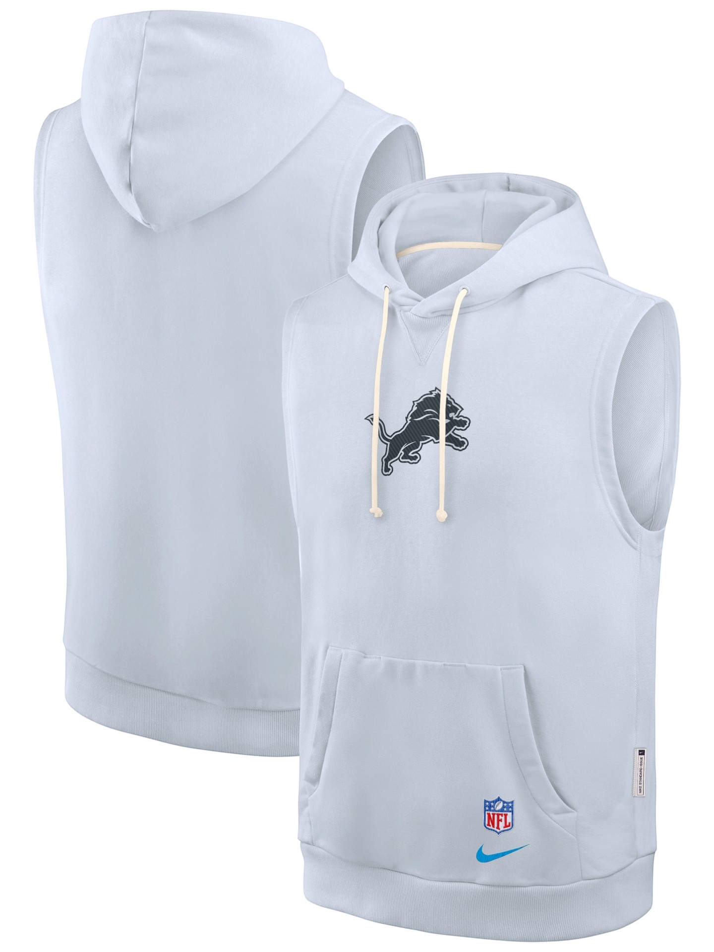 Detroit Lions 2026 NFL Rivalries Sideline Sleeveless Hoodie Grau