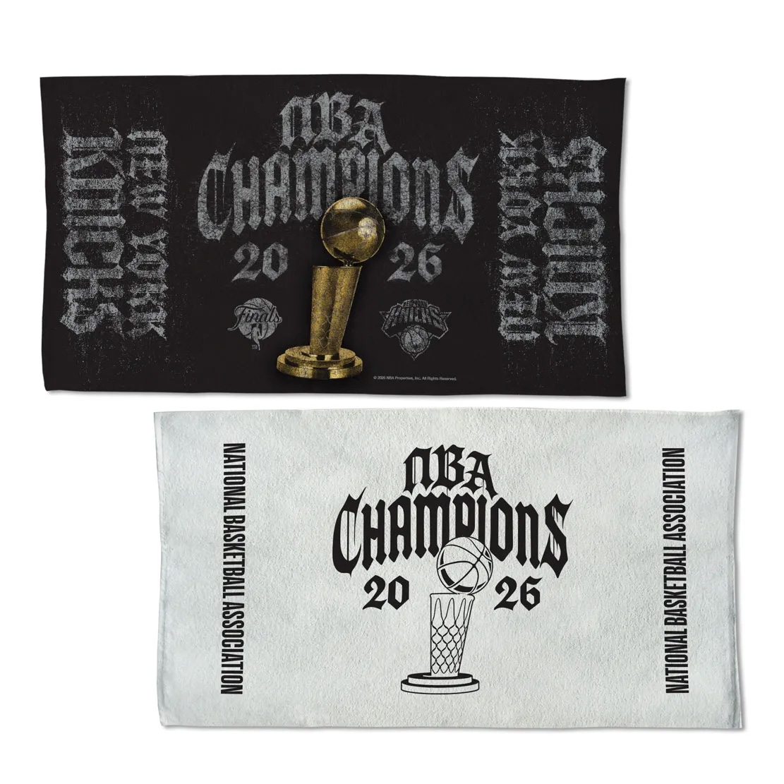New York Knicks 2026 NBA Champions On-Court Locker Room Handtuch