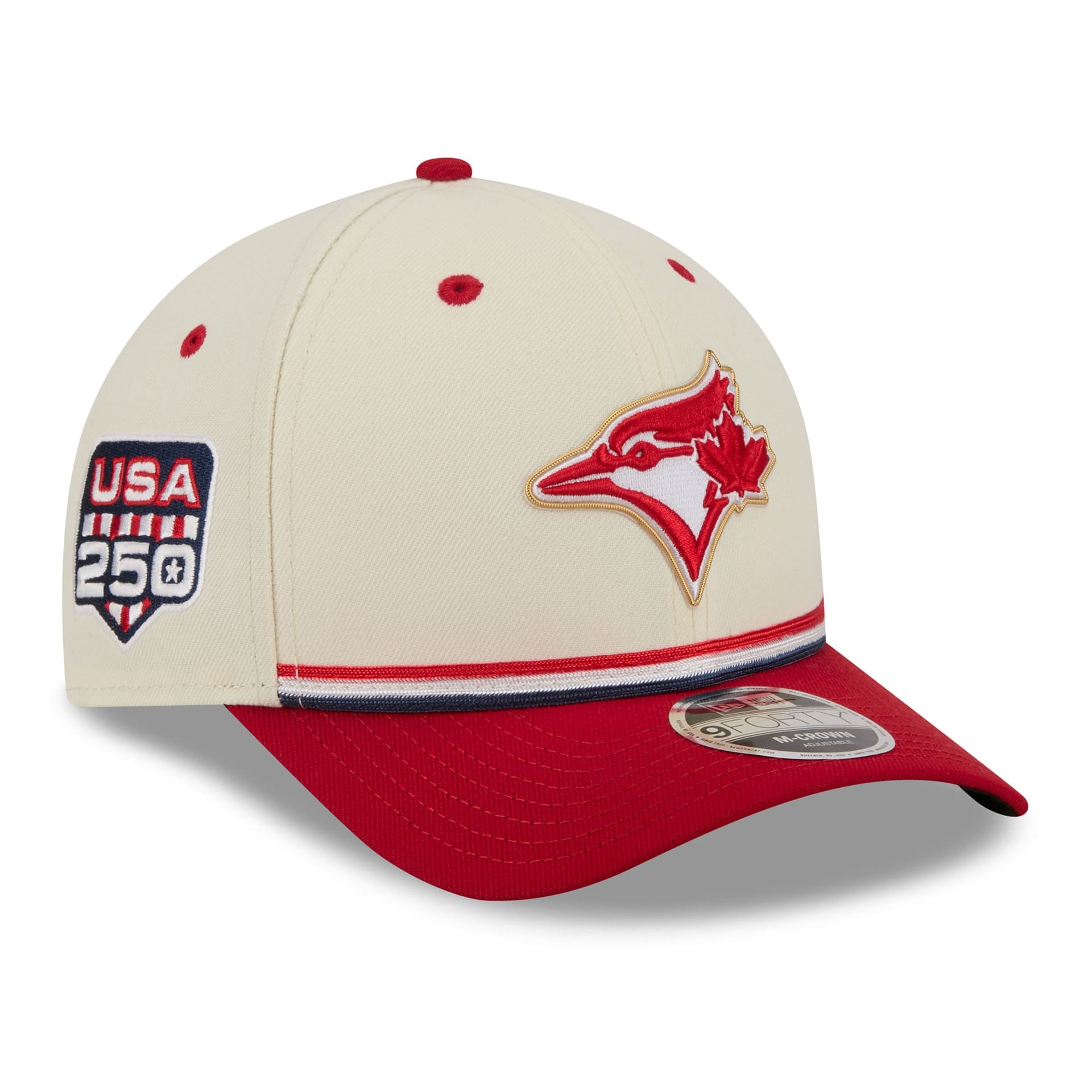 Toronto Blue Jays 2026 4th of July USA 250 9FORTY Snapback MLB Cap