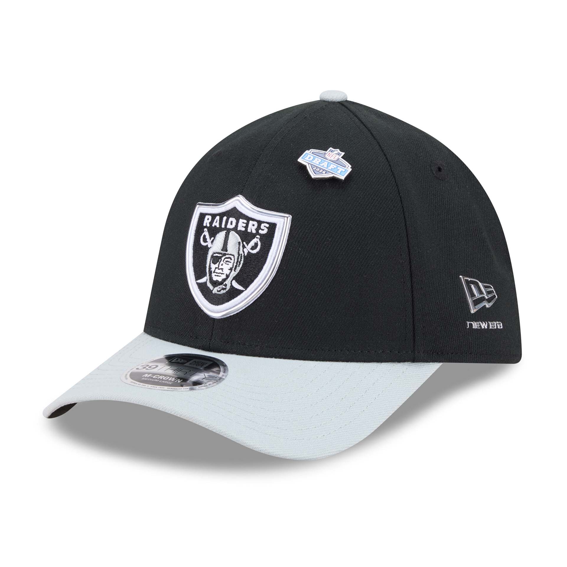 Las Vegas Raiders 2026 NFL Draft 39THIRTY M-Crown Flex Cap