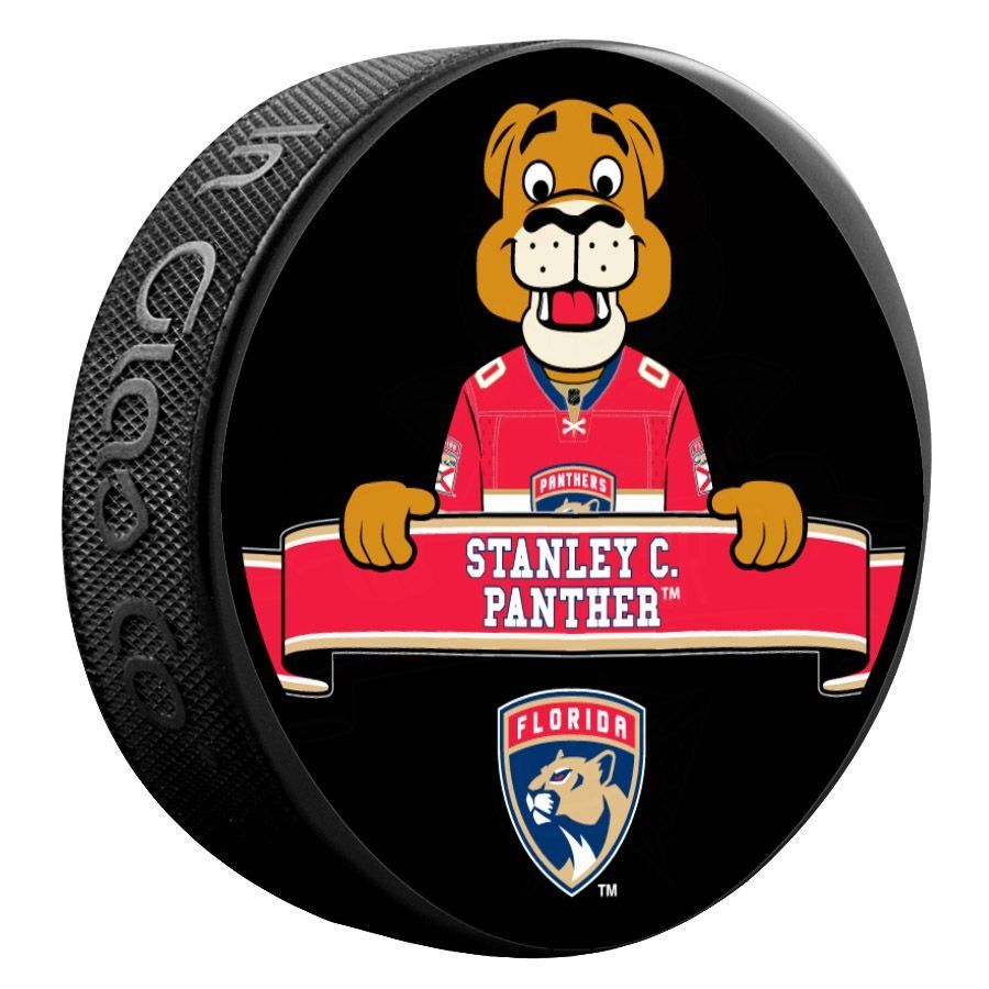 Florida Panthers Stanley C. Panther Mascot NHL Souvenir Puck