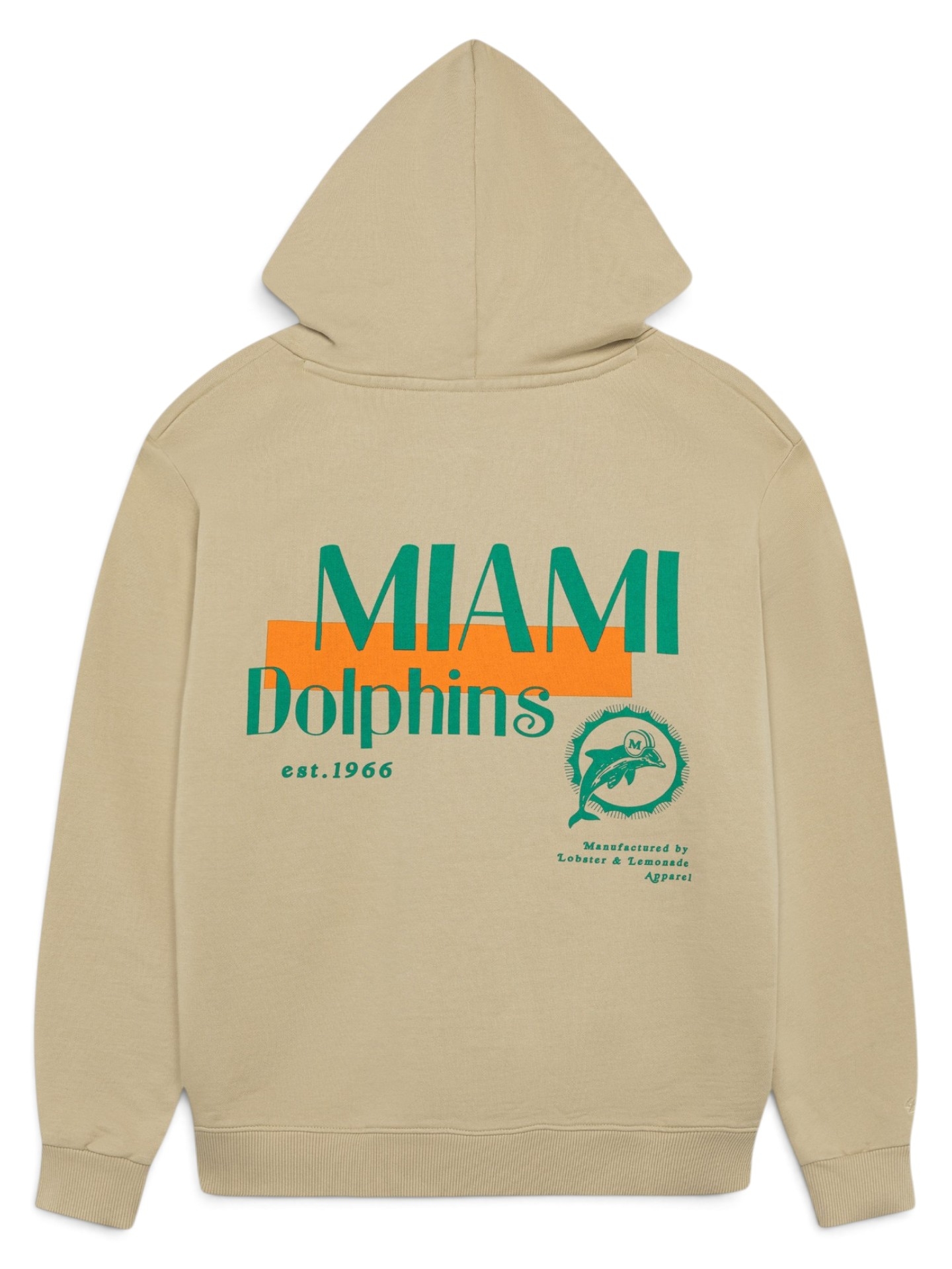 Miami Dolphins L&L '76 Classics NFL Hoodie Beige