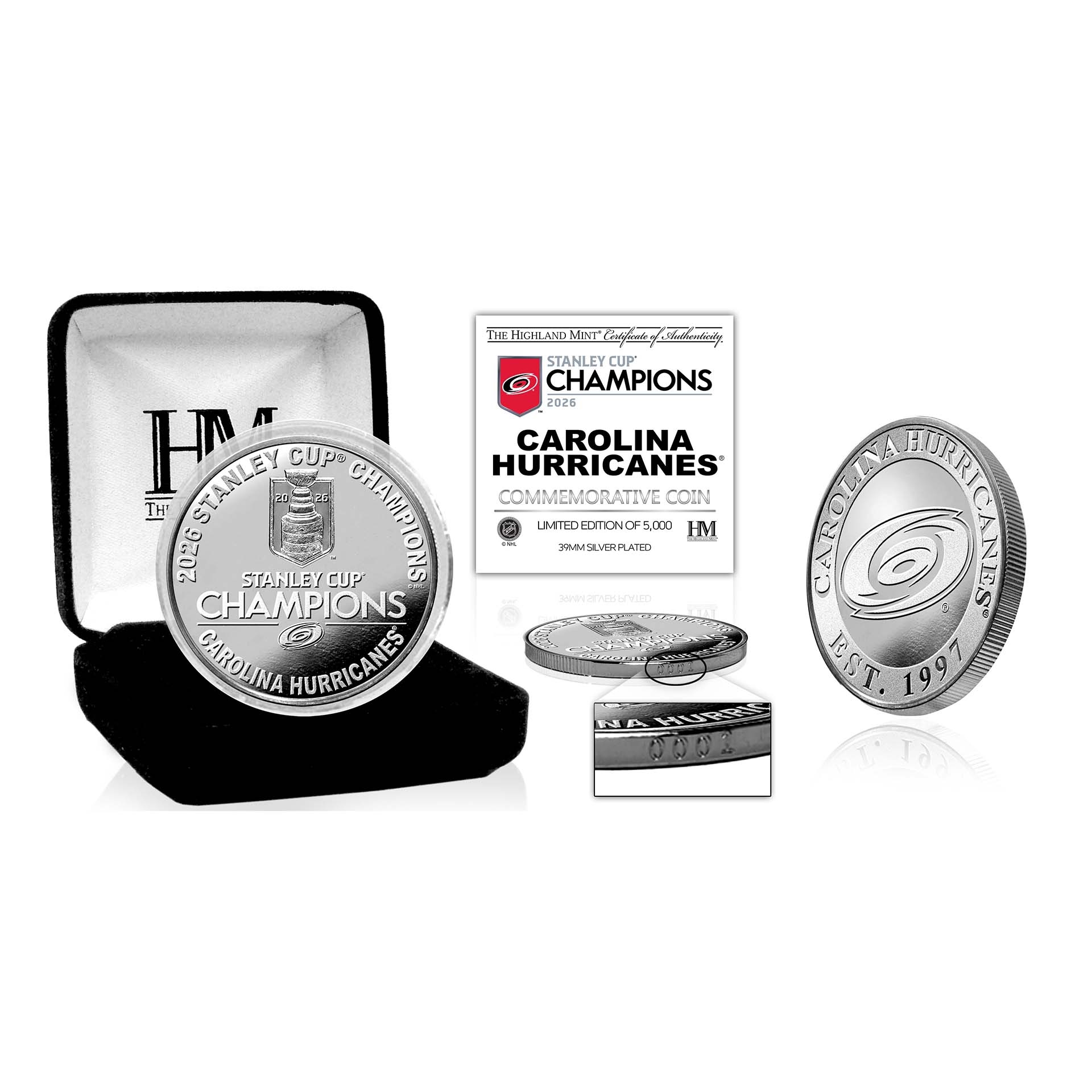 Carolina Panthers 2026 Stanley Cup Champions Silver Commemorative Coin