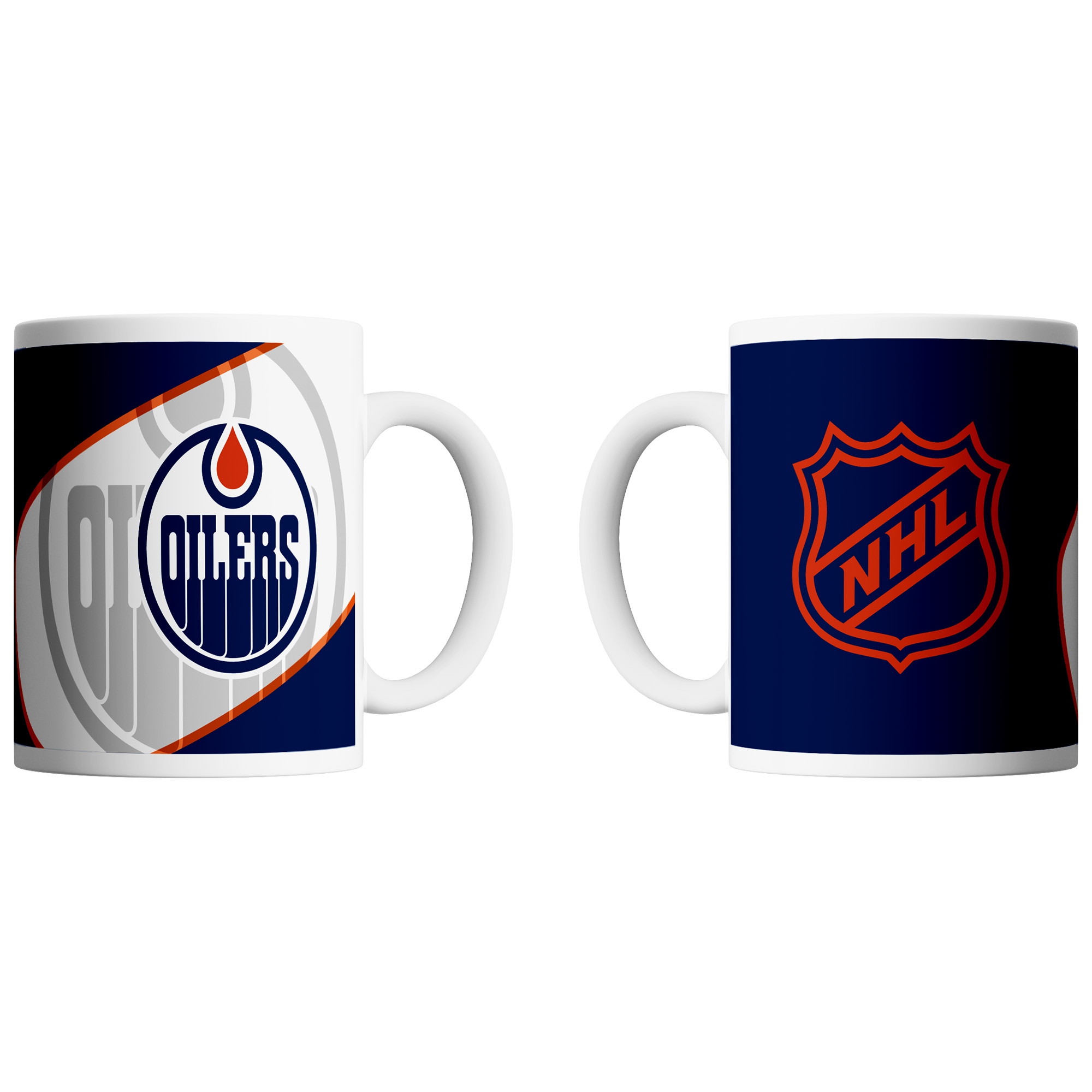 Edmonton Oilers Shadow Logo & Shield NHL Mug (330 ml)