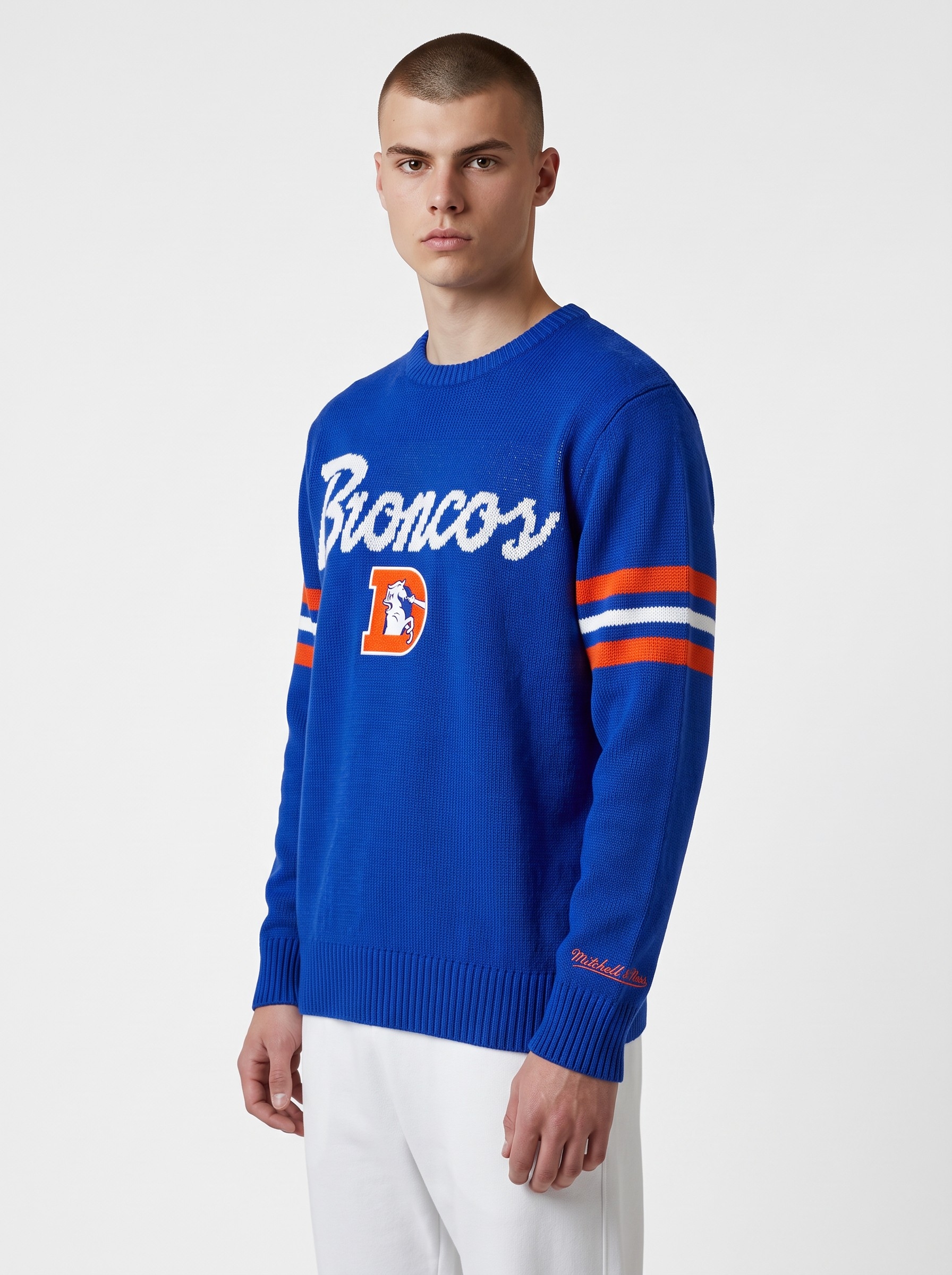 Denver Broncos NFL Head Coach Sweater Blau
