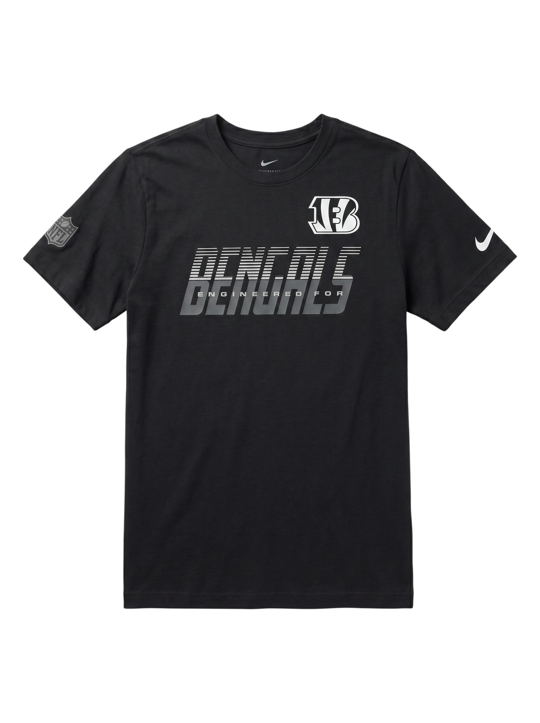 Cincinnati Bengals 2026 NFL Sideline Team Issue Dri-Fit T-Shirt Schwarz