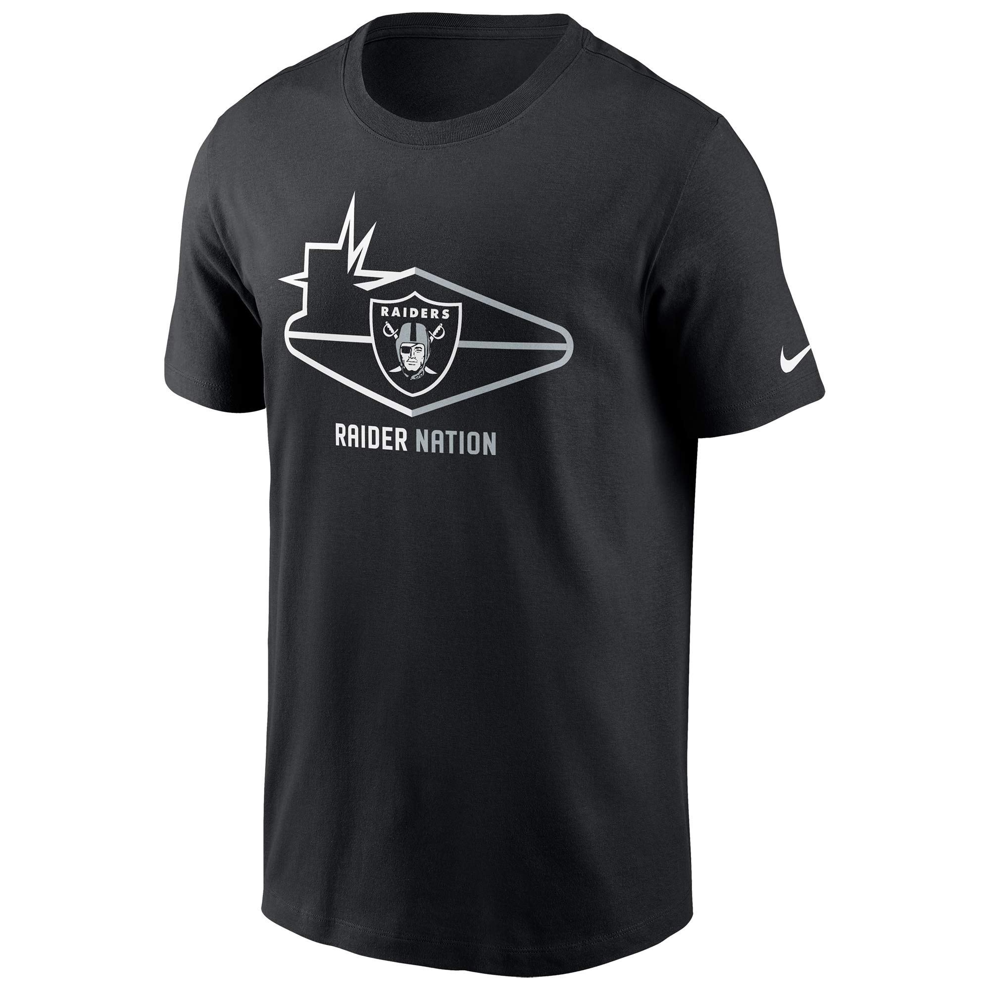 Las Vegas Raiders Local Phrase Nike Essential NFL T-Shirt Schwarz