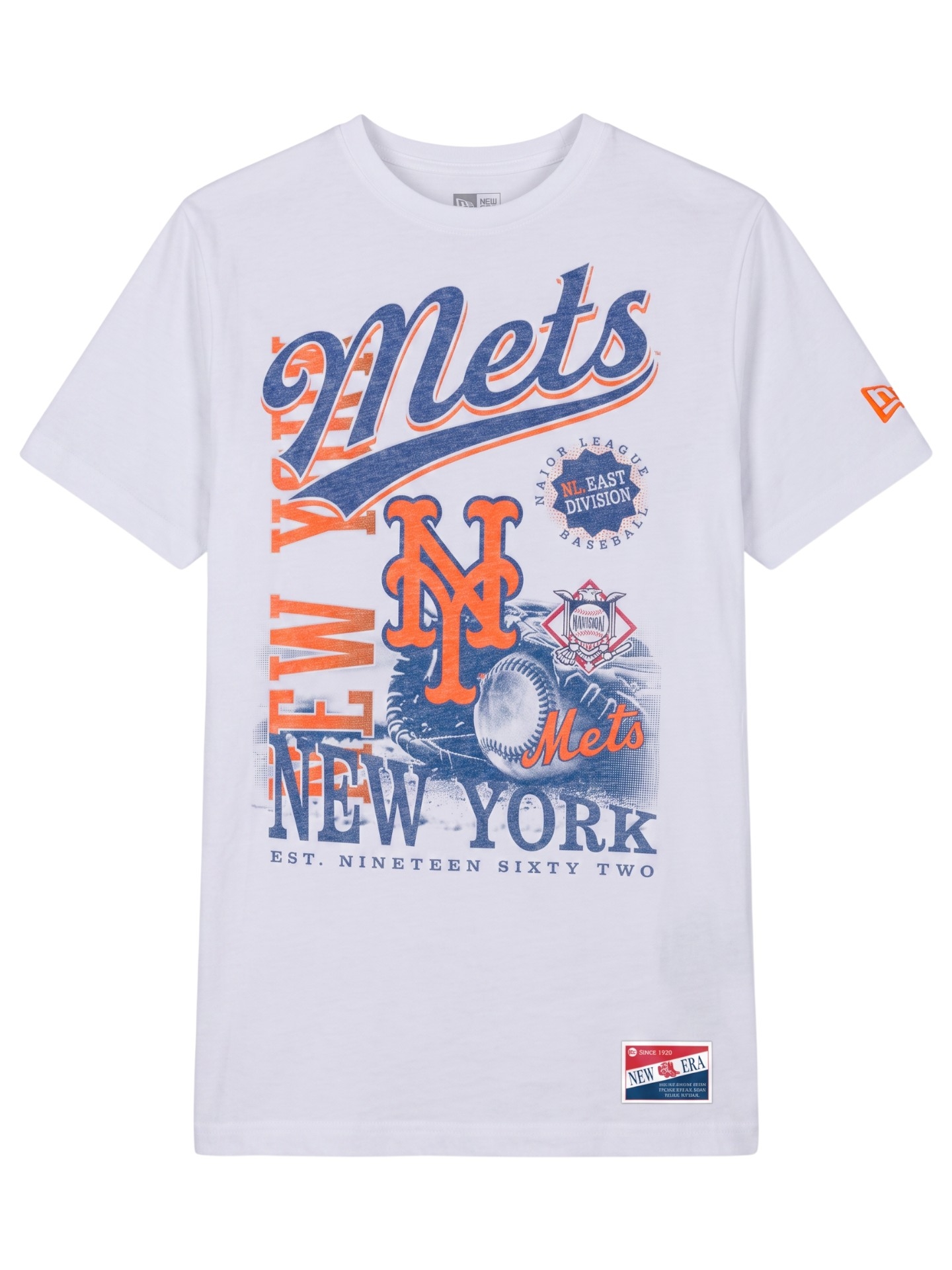 New York Mets Division Oversized MLB T-Shirt Weiß