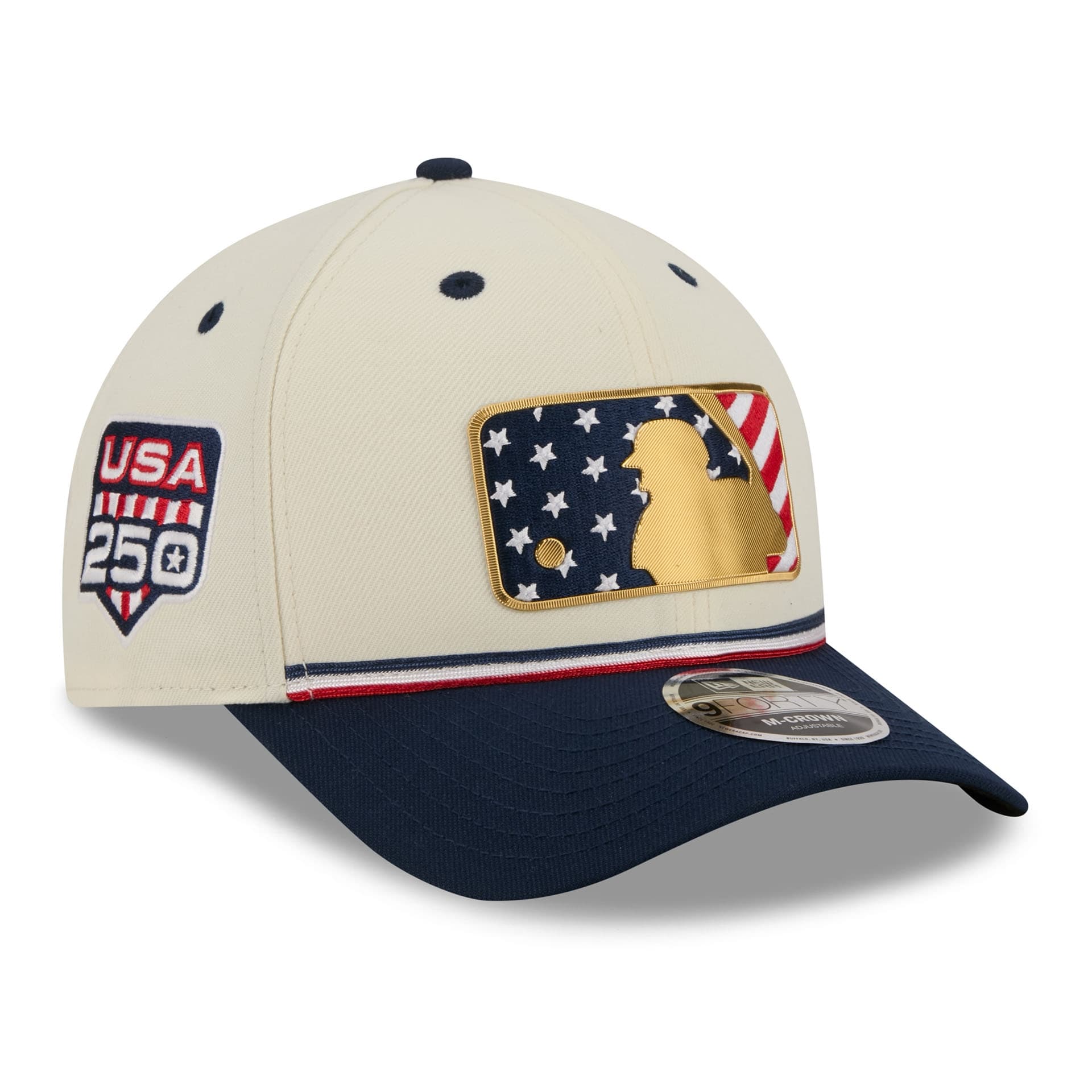 MLB Logo 2026 4th of July USA 250 9FORTY Snapback MLB Cap