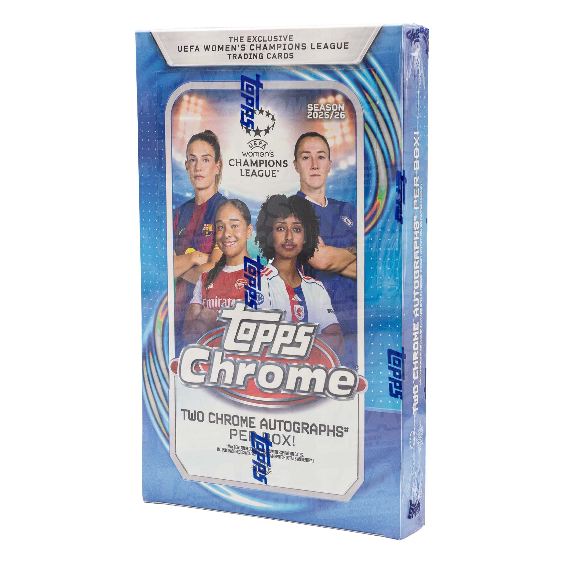 2025/26 Topps Chrome UEFA Women's Champions League Football Hobby Box