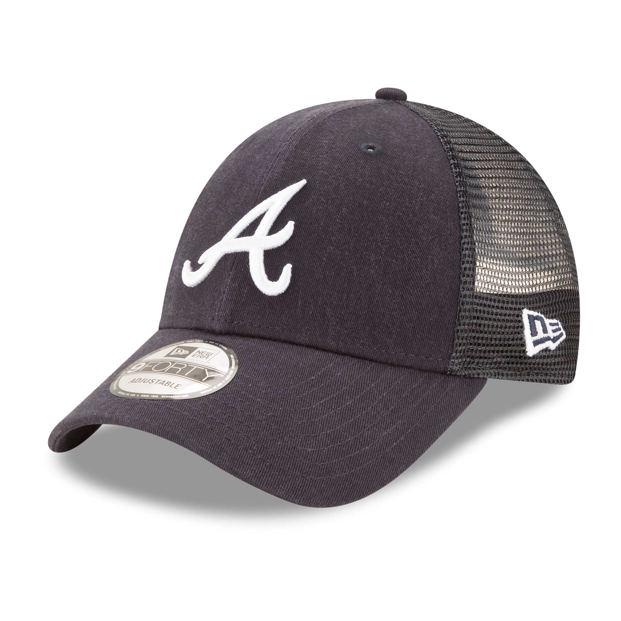 Atlanta Braves Basic New Era 9FORTY Trucker MLB Cap