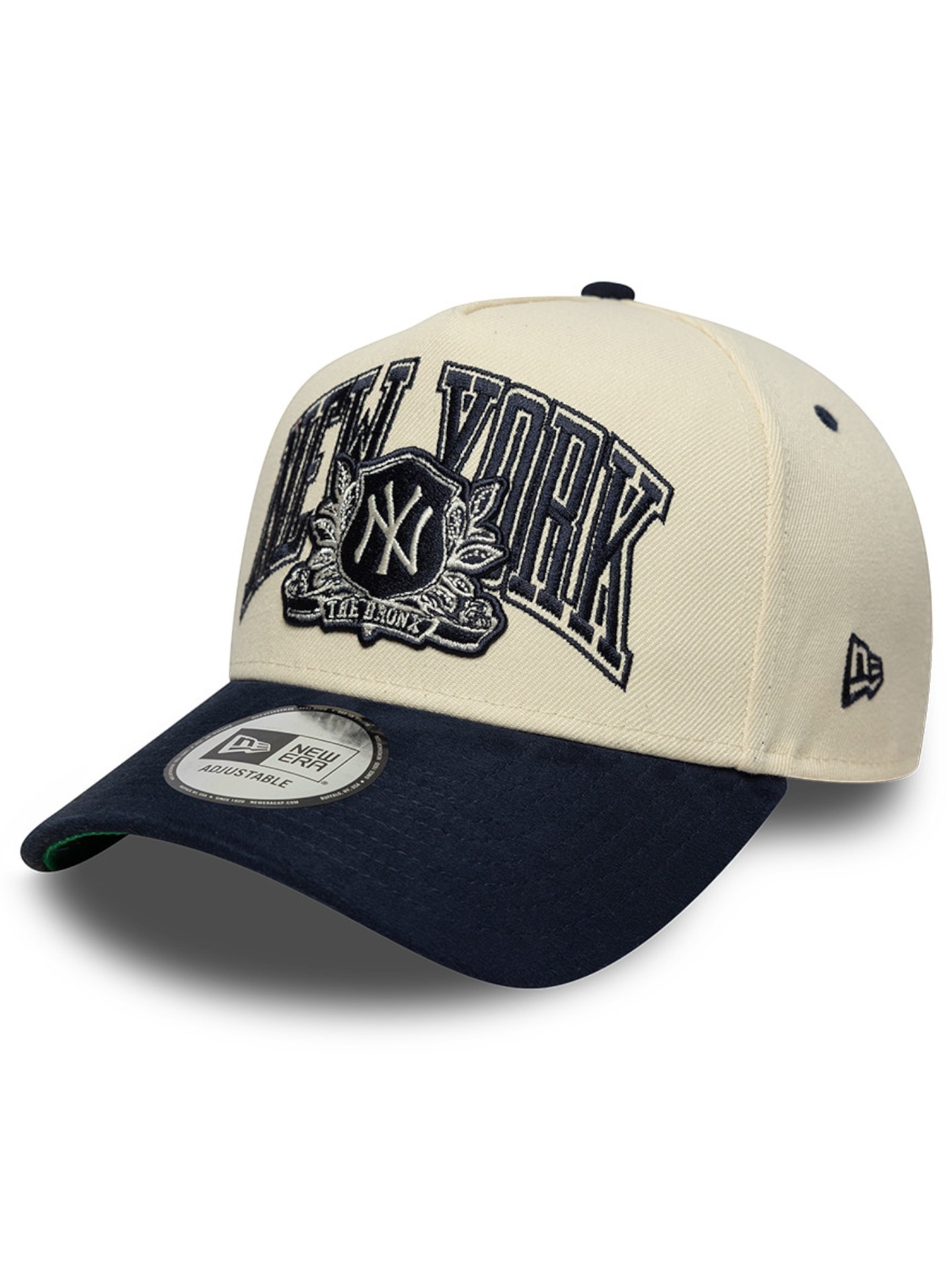 New York Yankees Wordmark Suede E-Frame Trucker MLB Cap