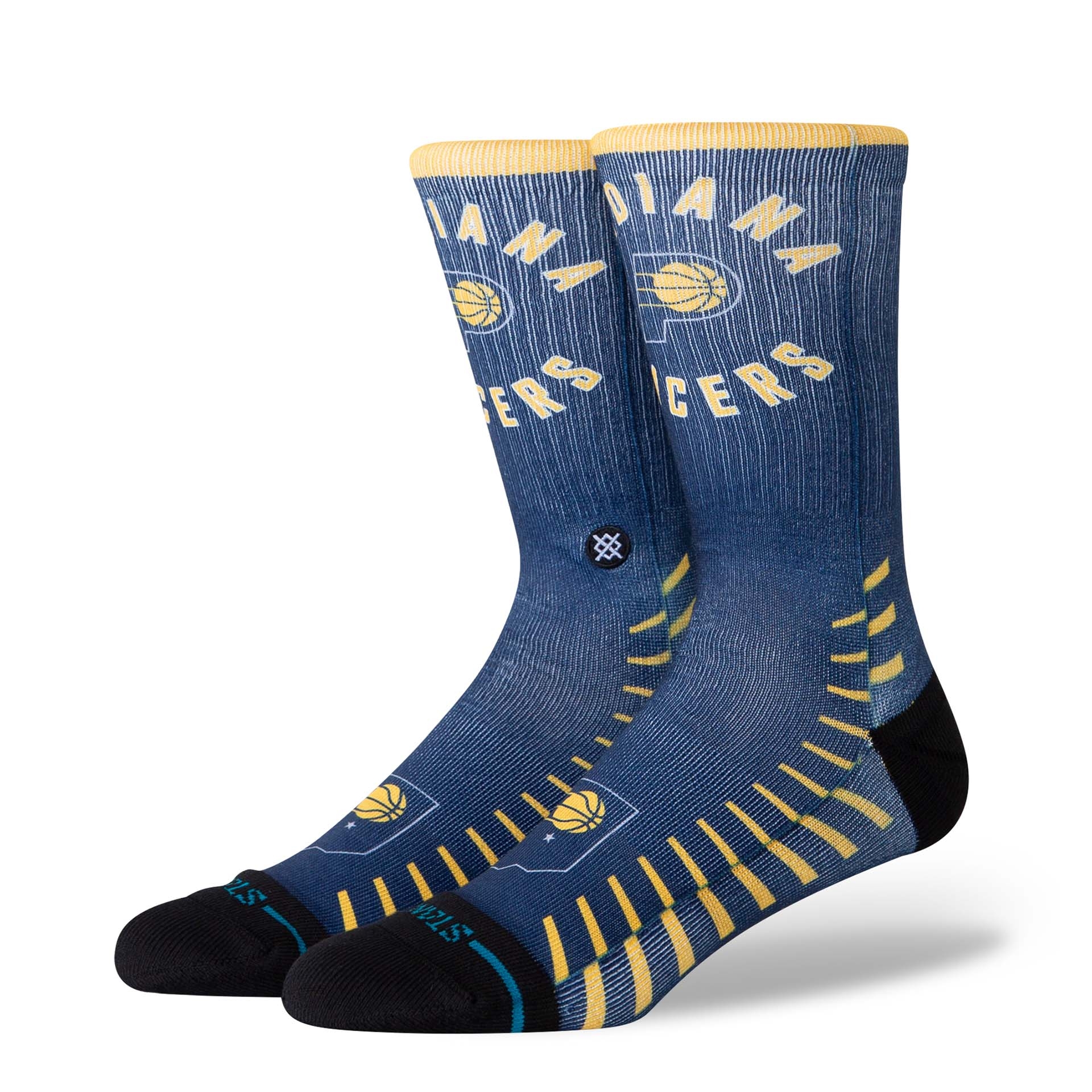 Indiana Pacers 2025-26 NBA Statement Edition Crew Socks