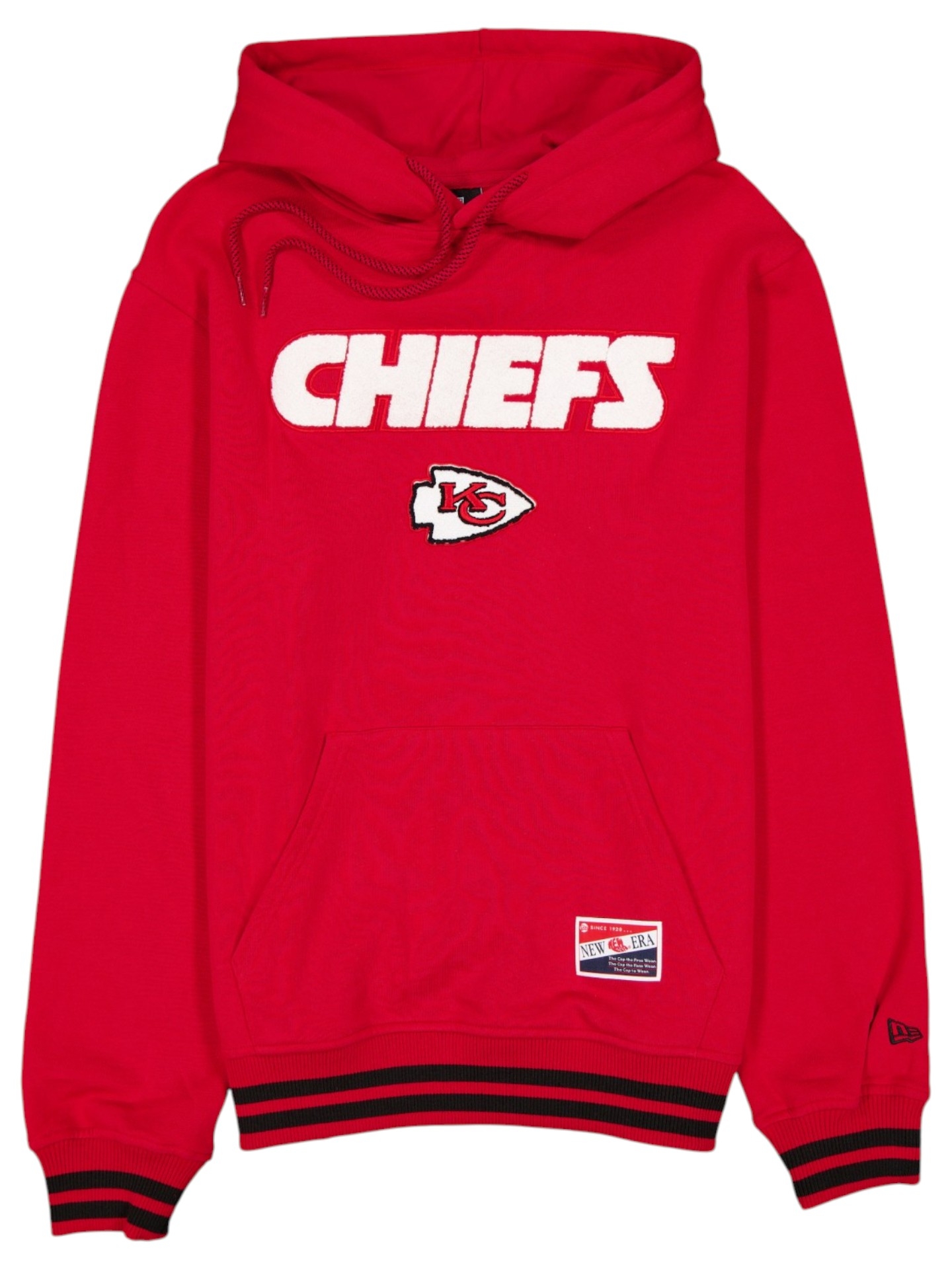 Kansas City Chiefs Felt Logo Throwback NFL Hoodie Rot