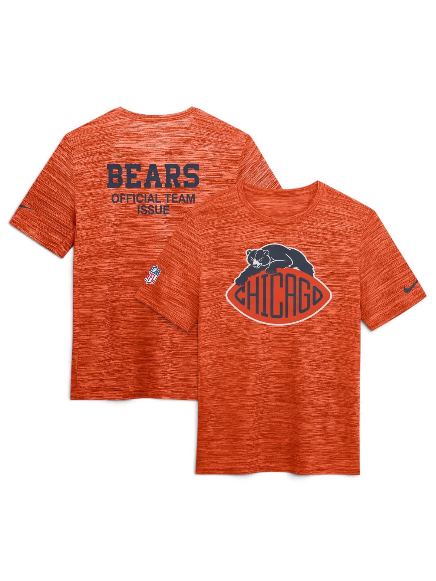 Chicago Bears 2026 Rivalries Velocity Dri-FIT NFL T-Shirt Orange
