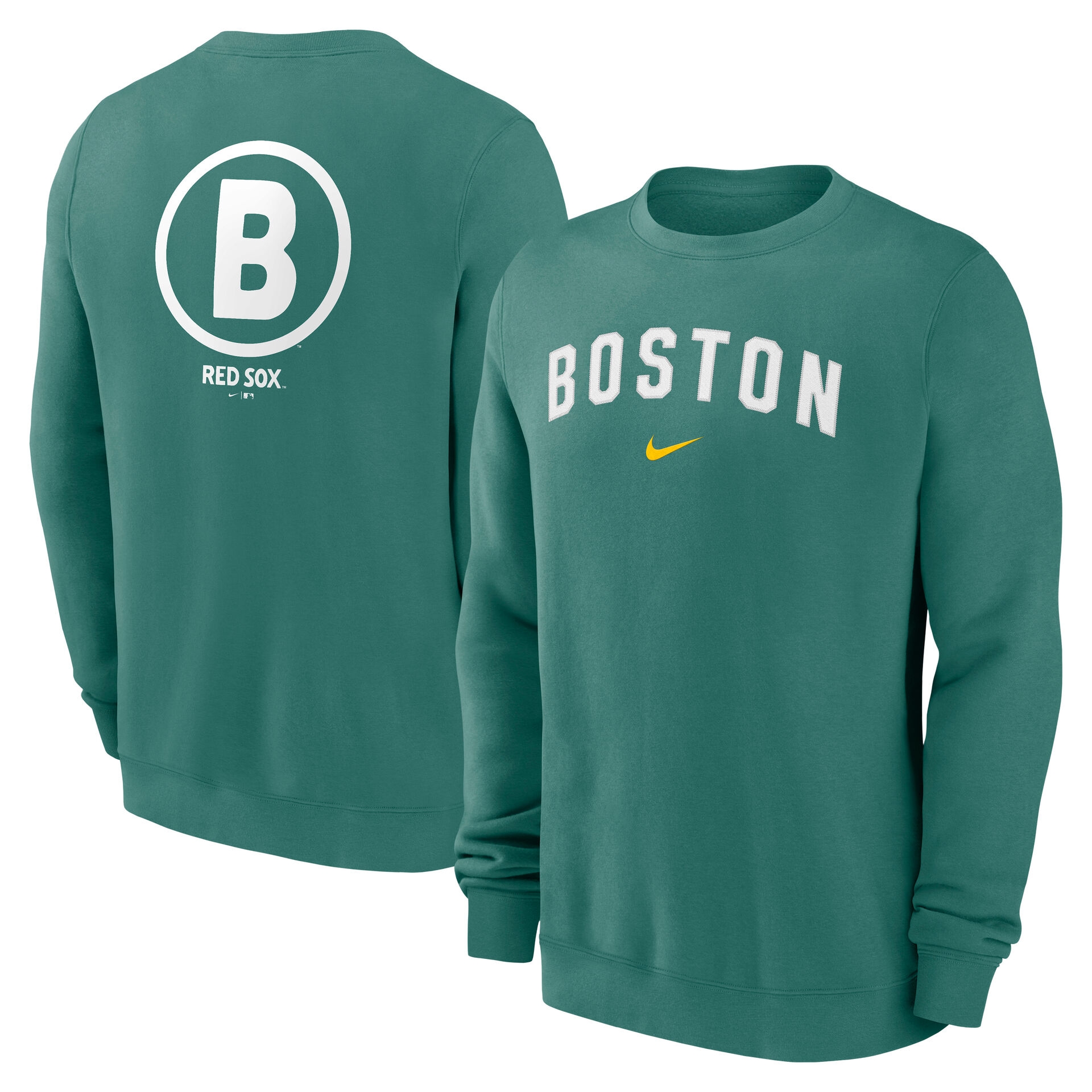 Boston Red Sox City Connect 2-Hit Club Crew Pullover Grün