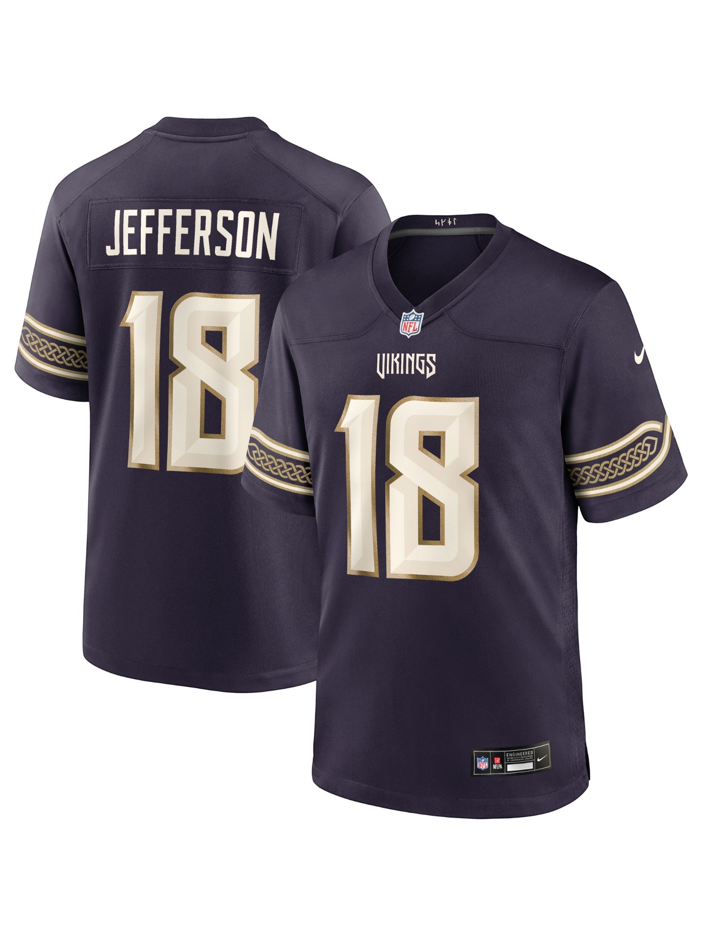 Justin Jefferson #18 Minnesota Vikings 2026 Rivalries Game NFL Jersey Purple