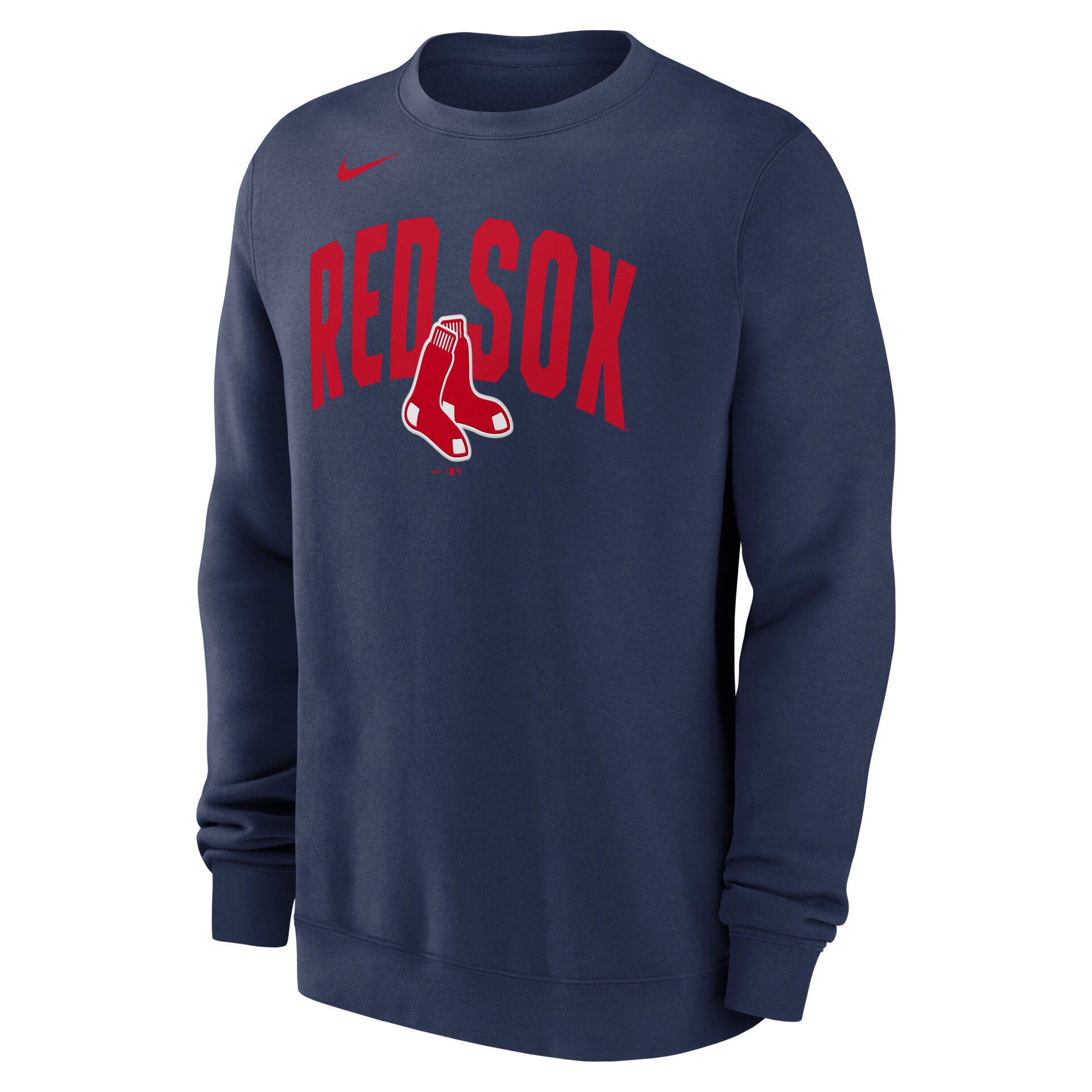 Boston Red Sox Club Fleece MLB Pullover Crew Navy