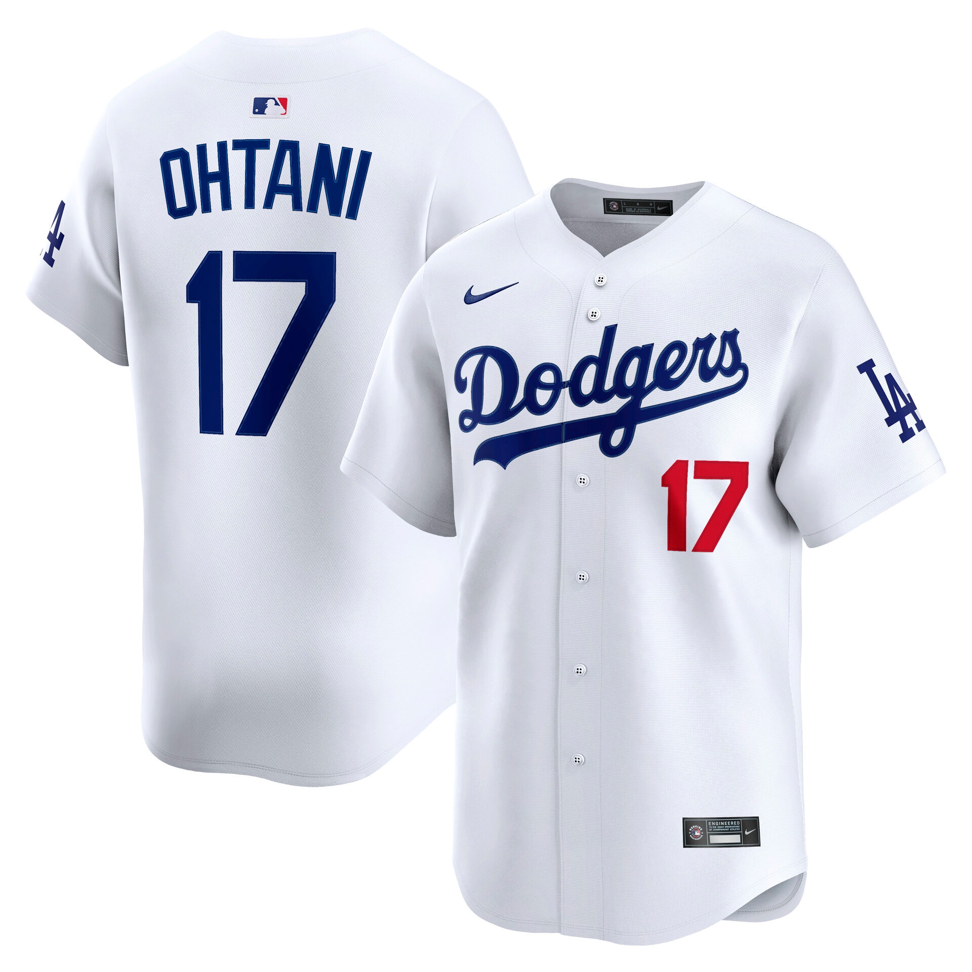 Shohei Ohtani #17 Los Angeles Dodgers Limited MLB Jersey White