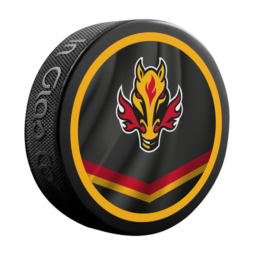 Calgary Flames Reverse Retro Jersey Souvenir NHL Puck