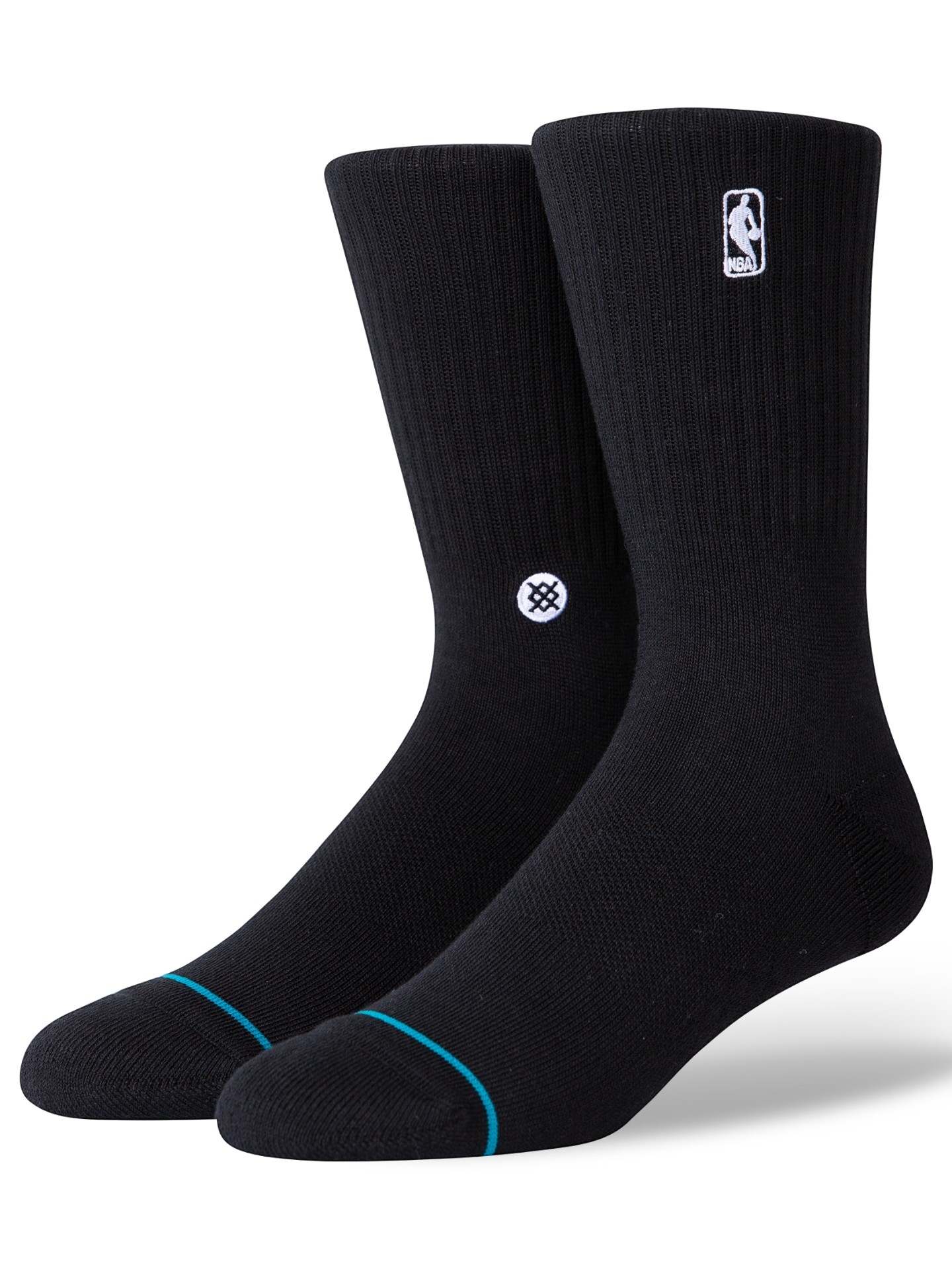 NBA Logoman Crew Socken Schwarz
