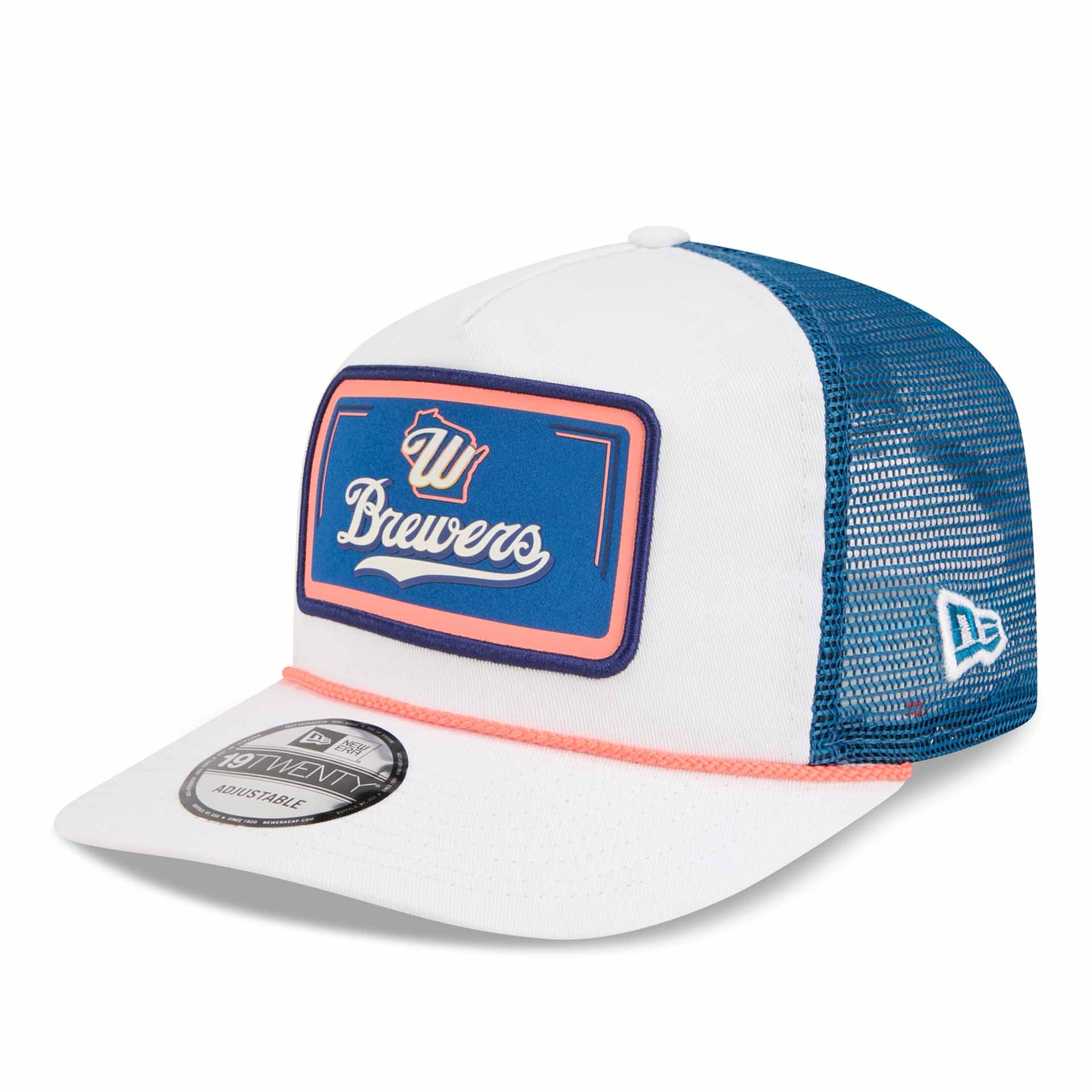 Milwaukee Brewers 2026 MLB City Connect 19TWENTY Fan Pack Adjustable Trucker Cap Weiß