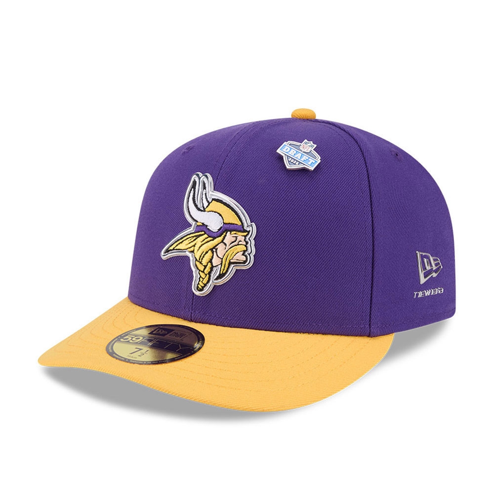 Minnesota Vikings 2026 NFL Draft Pre-Curved 59FIFTY Fitted Cap