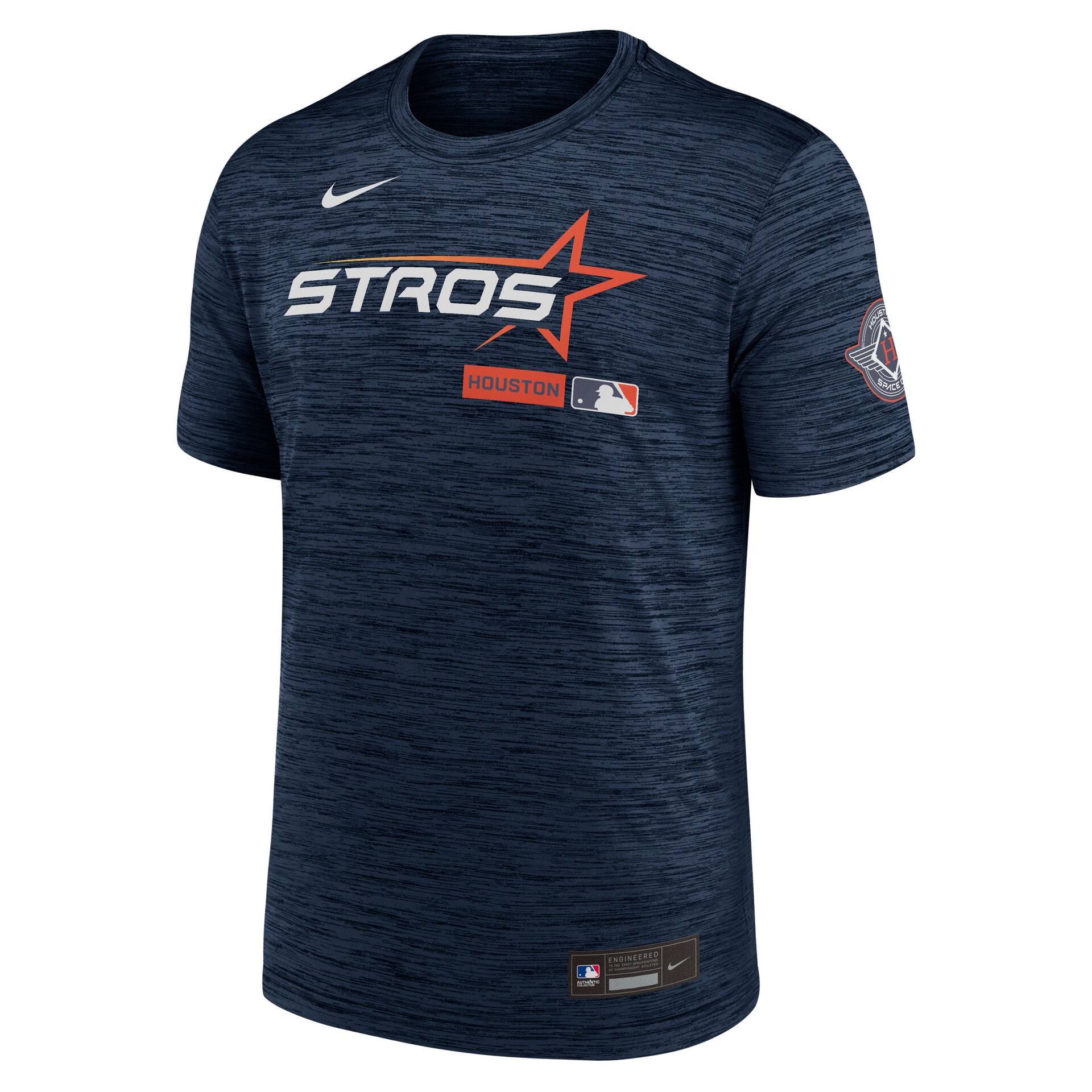 Houston Astros City Connect 2026 MLB Authentic Velocity T-Shirt Navy
